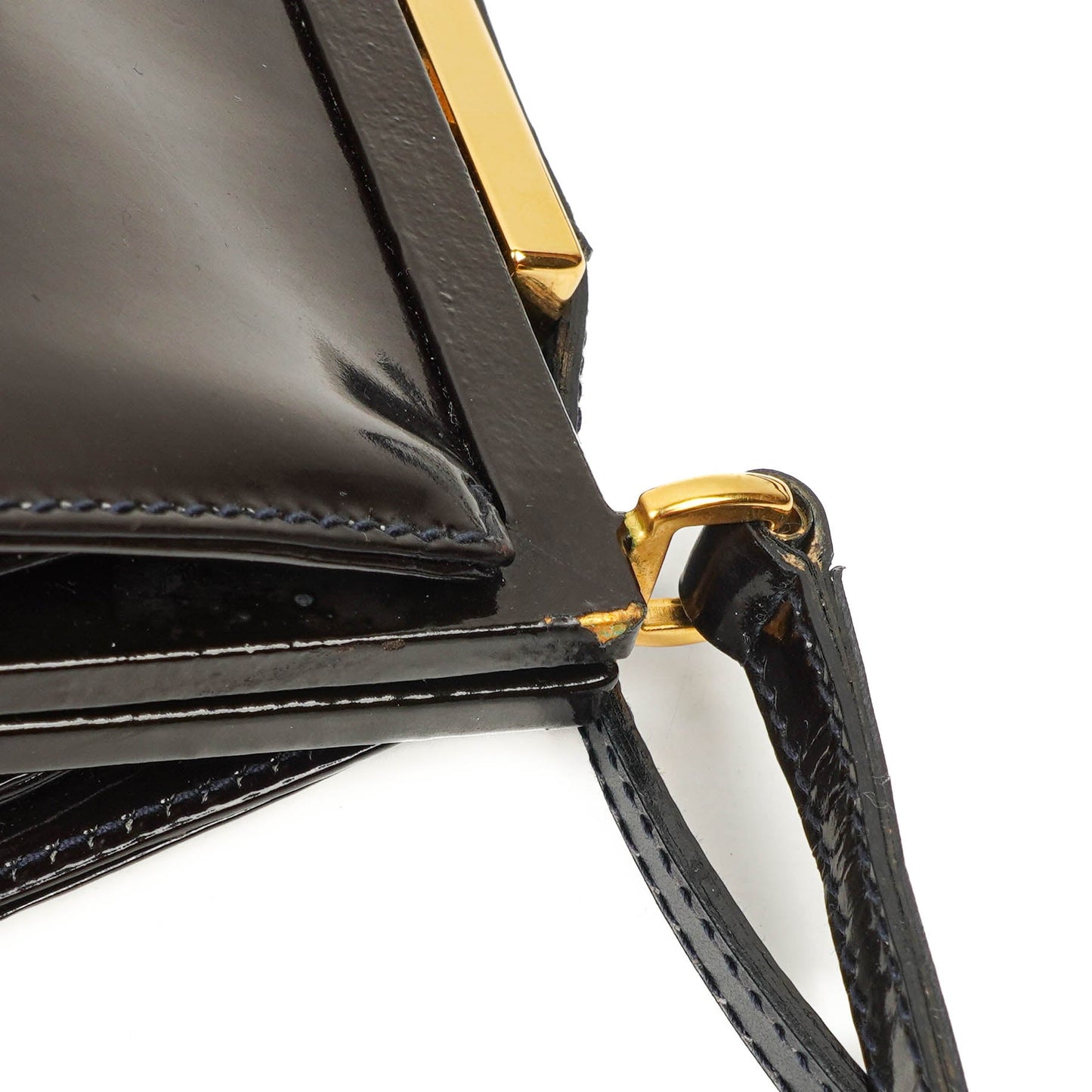 Gucci Black Patent Leather Shouder Bag