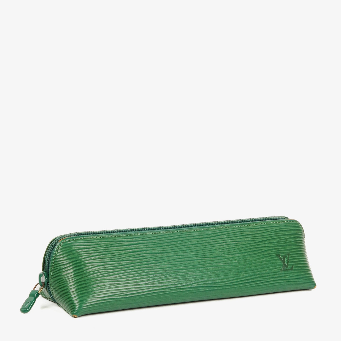 Louis Vuitton Green EPI Leather Pencil Case