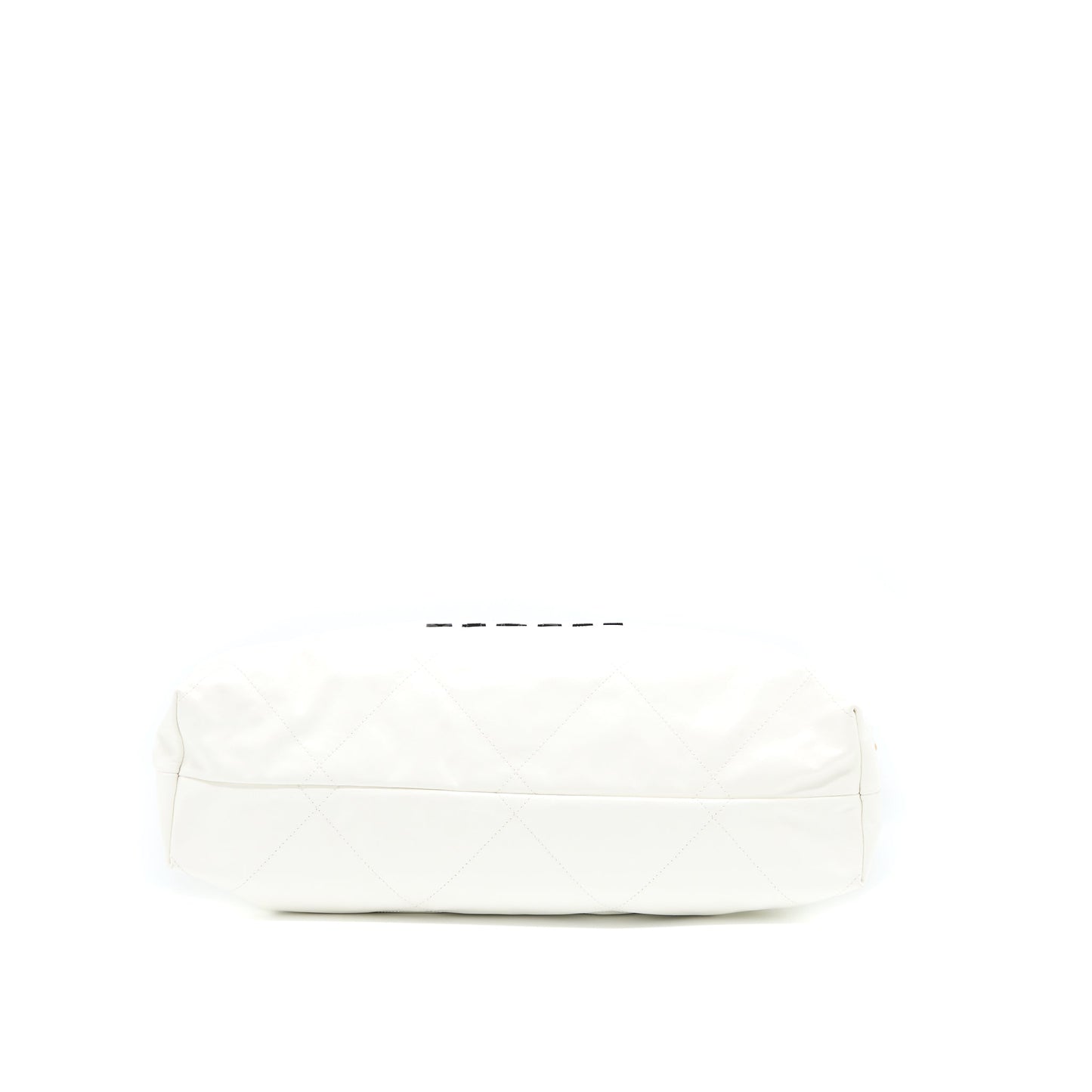 Chanel Large 22 Bag Calfskin White Brushed  (Microchip)