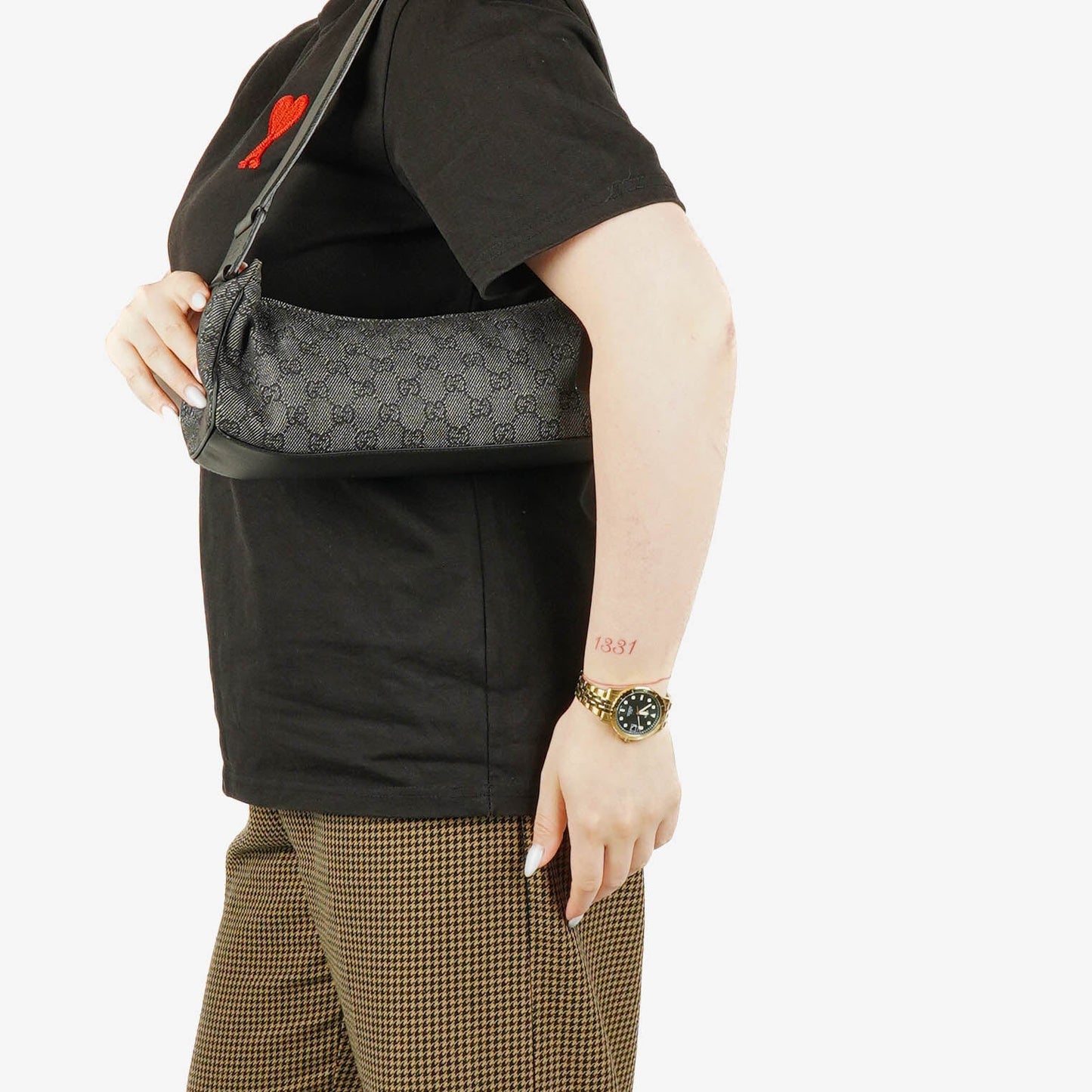 Gucci GG Monogram Canvas Hobo Bag