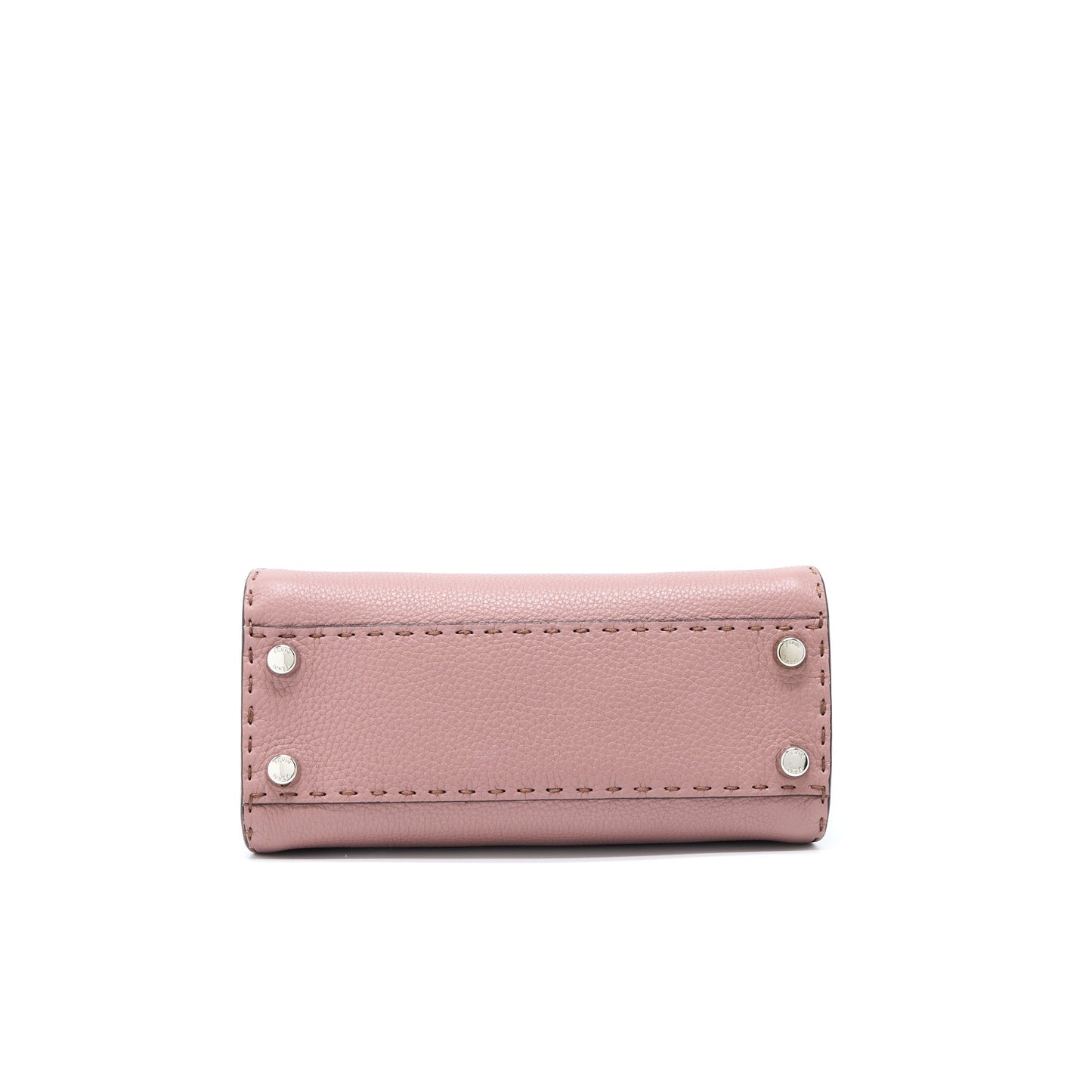 Fendi Mini Peekaboo Grained Calfskin Pink