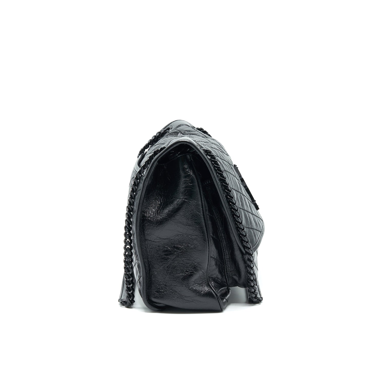Saint Laurent Niki Large Purse In Black and Black Hardware