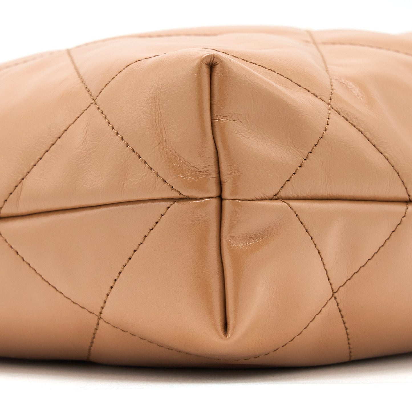 Chanel Small 22 Bag Shiny Calfskin Caramel  (Microchip)