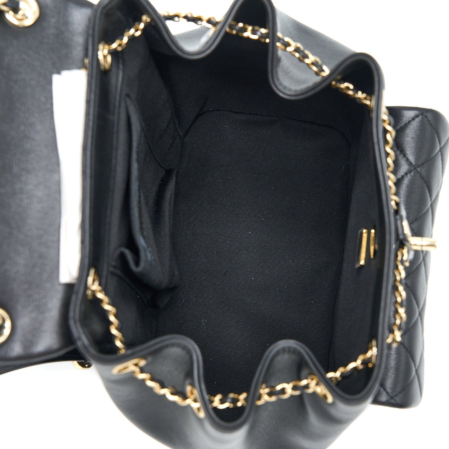 Chanel 23C Large Duma Backpack Calfskin Black L (Microchip)