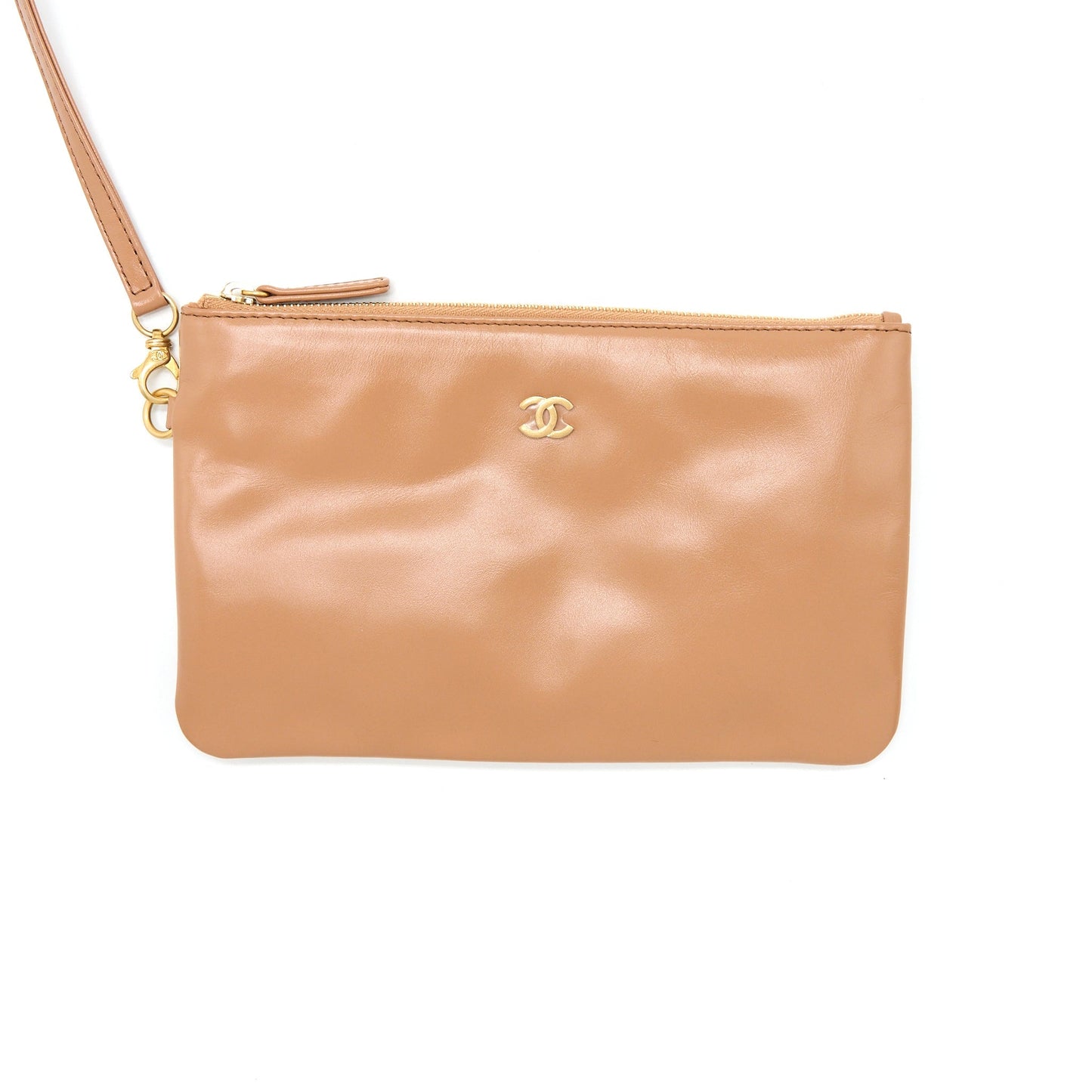 Chanel Small 22 Bag Shiny Calfskin Caramel  (Microchip)