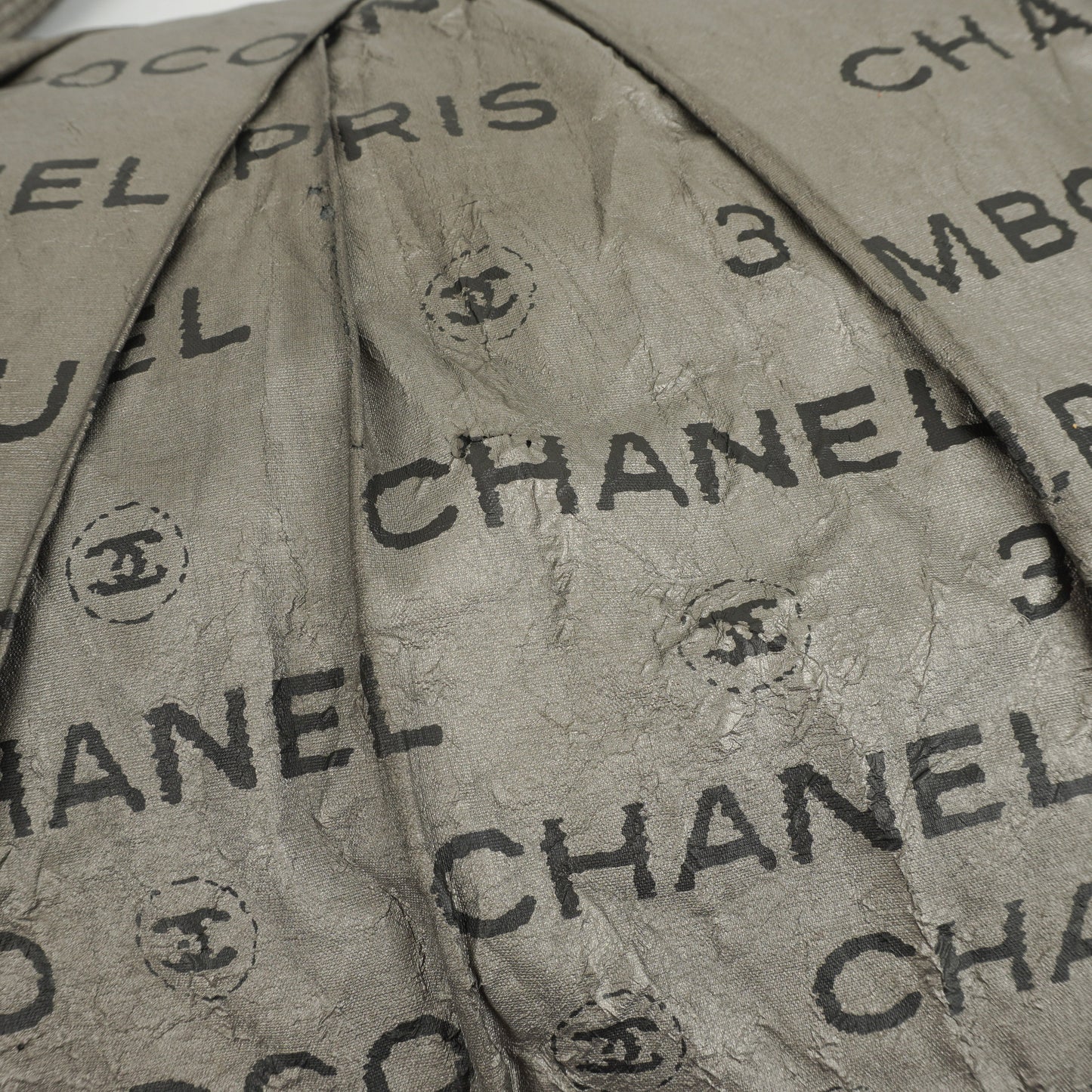 Chanel Metallic Coated Canvas Unlimited Ligne Silver Hobo Bag