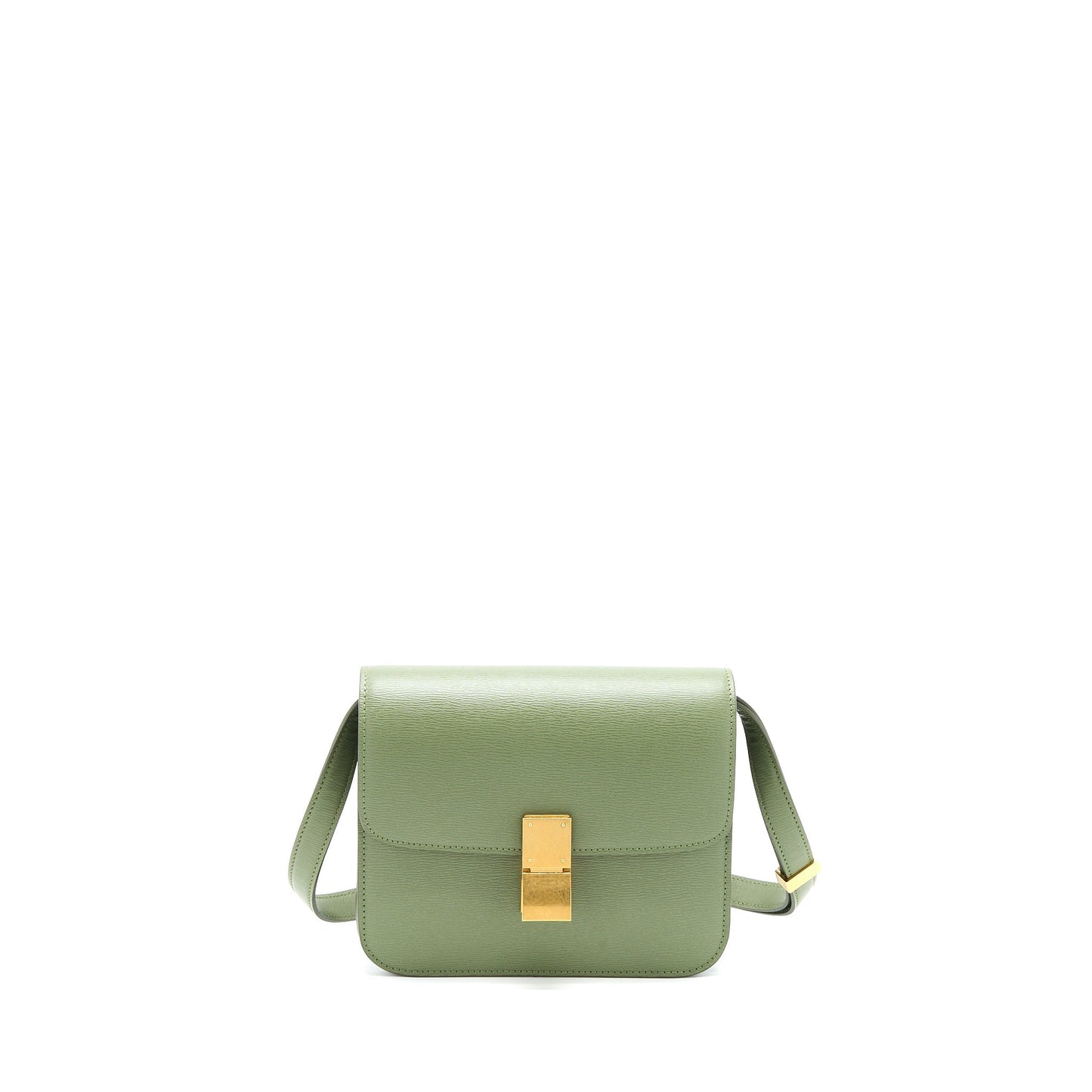 Celine Teen Box Calfskin Green