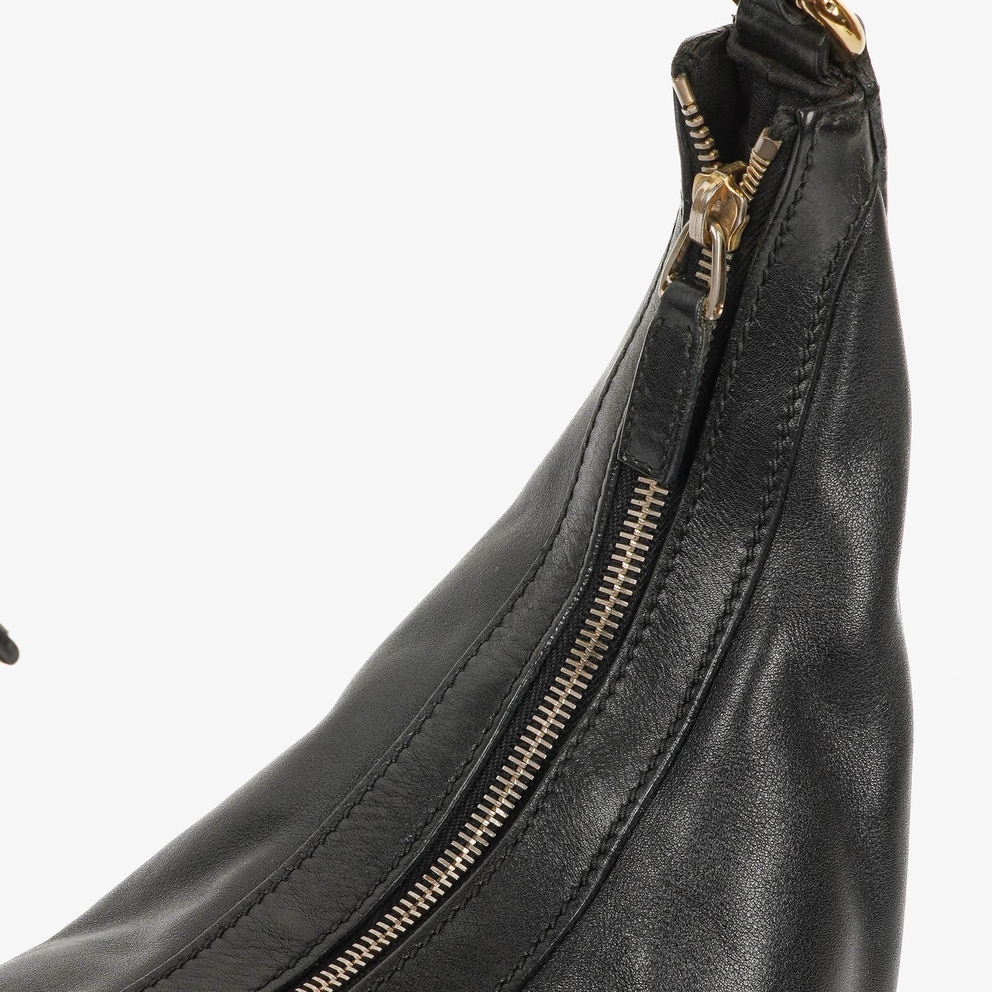 Gucci Charmy Black Leather Hobo Bag