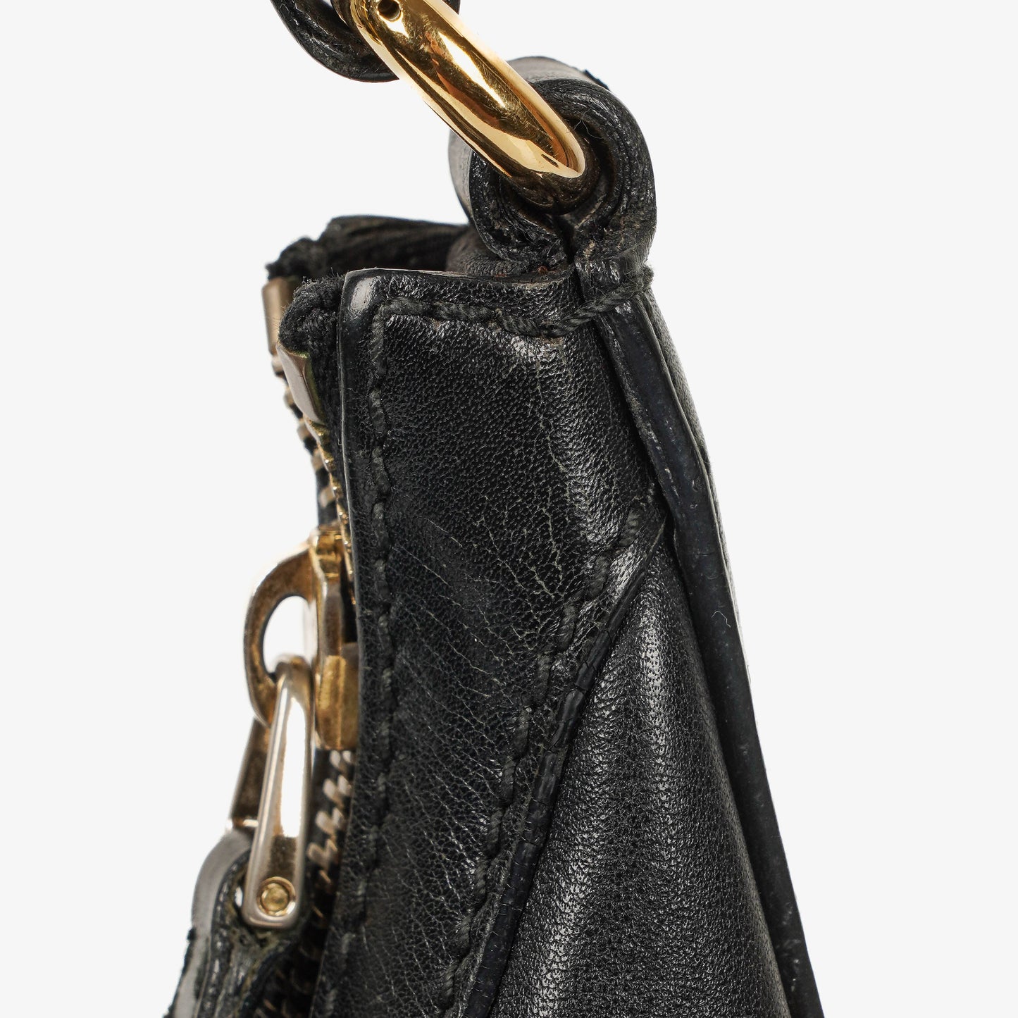 Gucci Charmy Black Leather Hobo Bag