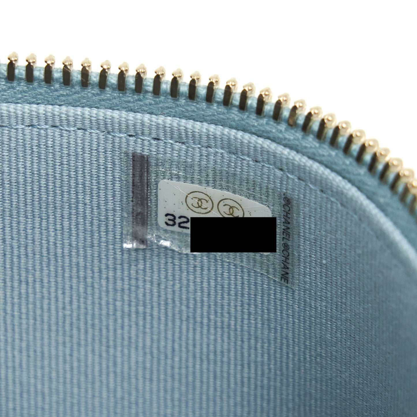 Chanel 22P Top Handle Mini Vanity With Chain Lambskin NG752 Light Blue L