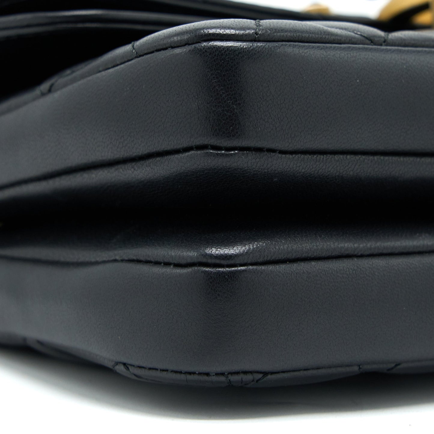 Chanel Small Enamel CC Flap Bag Lambskin Black