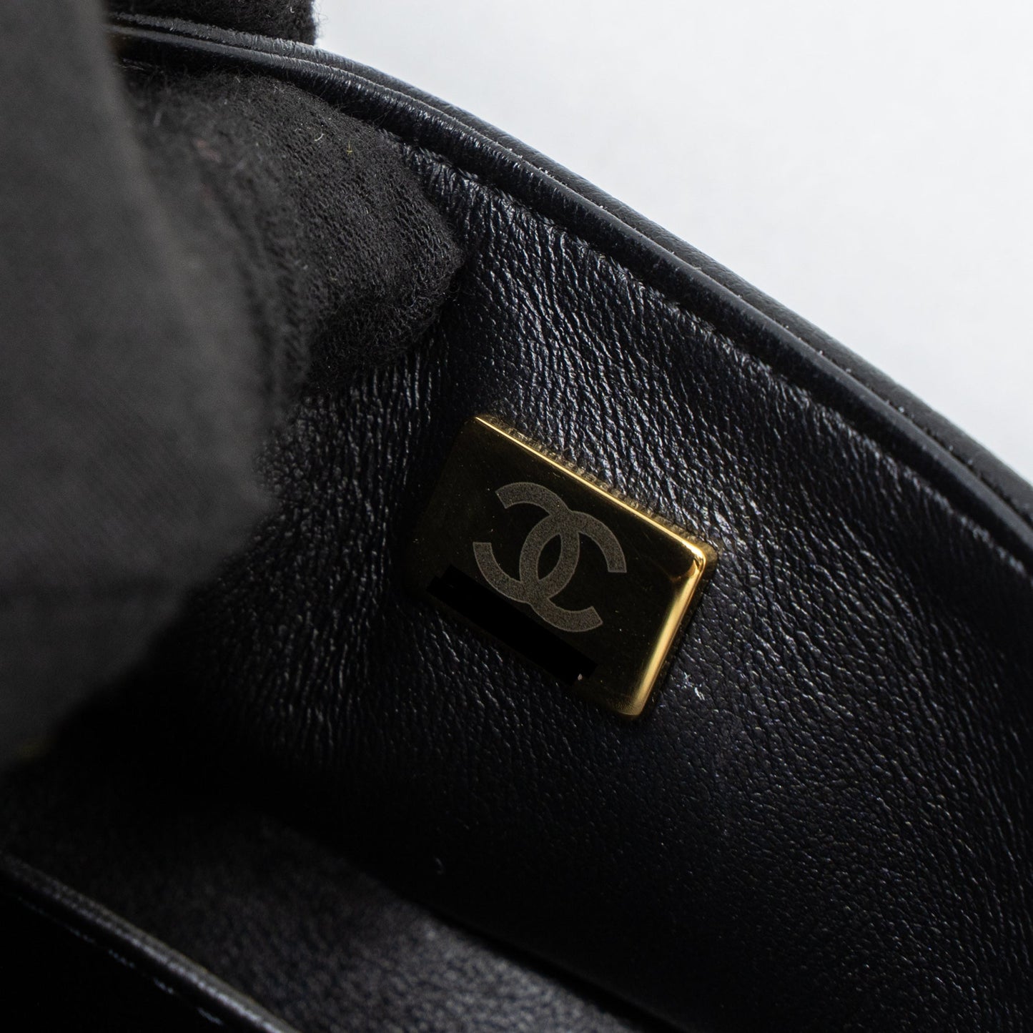 Chanel Super Mini Boy Bag Caviar Black Brushed  (Microchip)