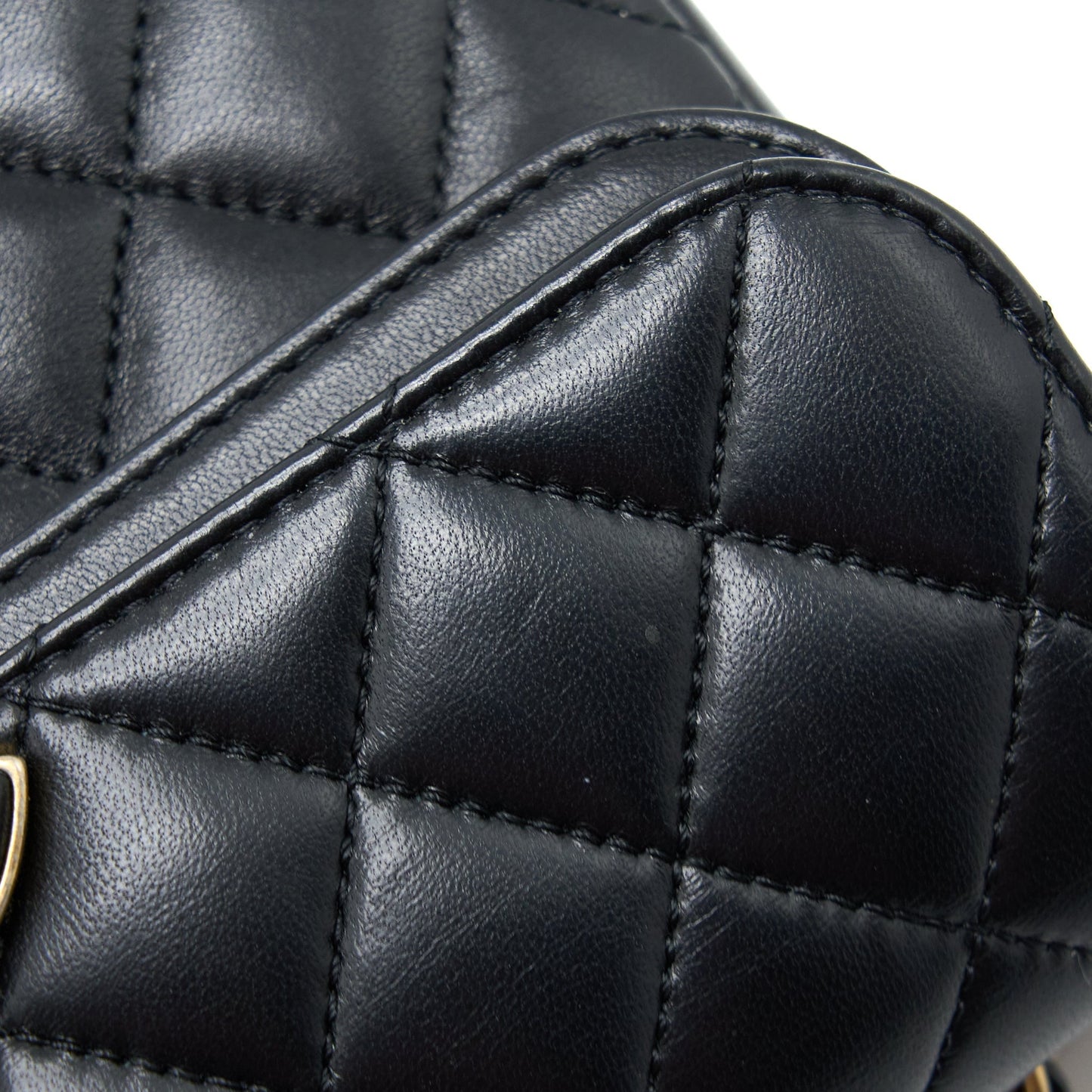 Chanel Small Enamel CC Flap Bag Lambskin Black