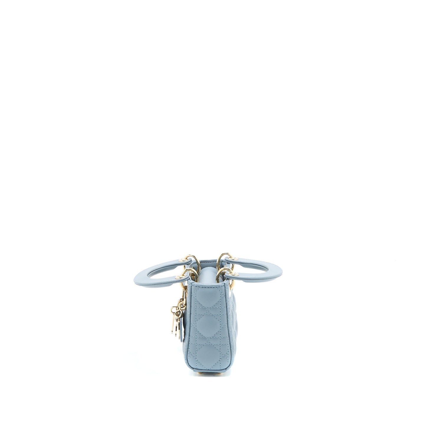 Dior Micro Lady Dior Purse Cannage Lambskin Cloud Blue