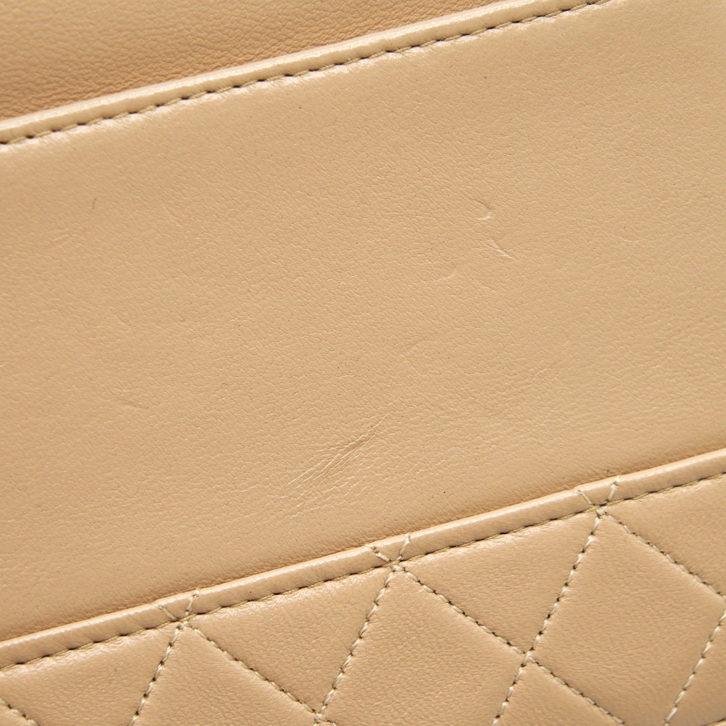 Chanel  Single Flap Bag Cross body Lambskin Beige