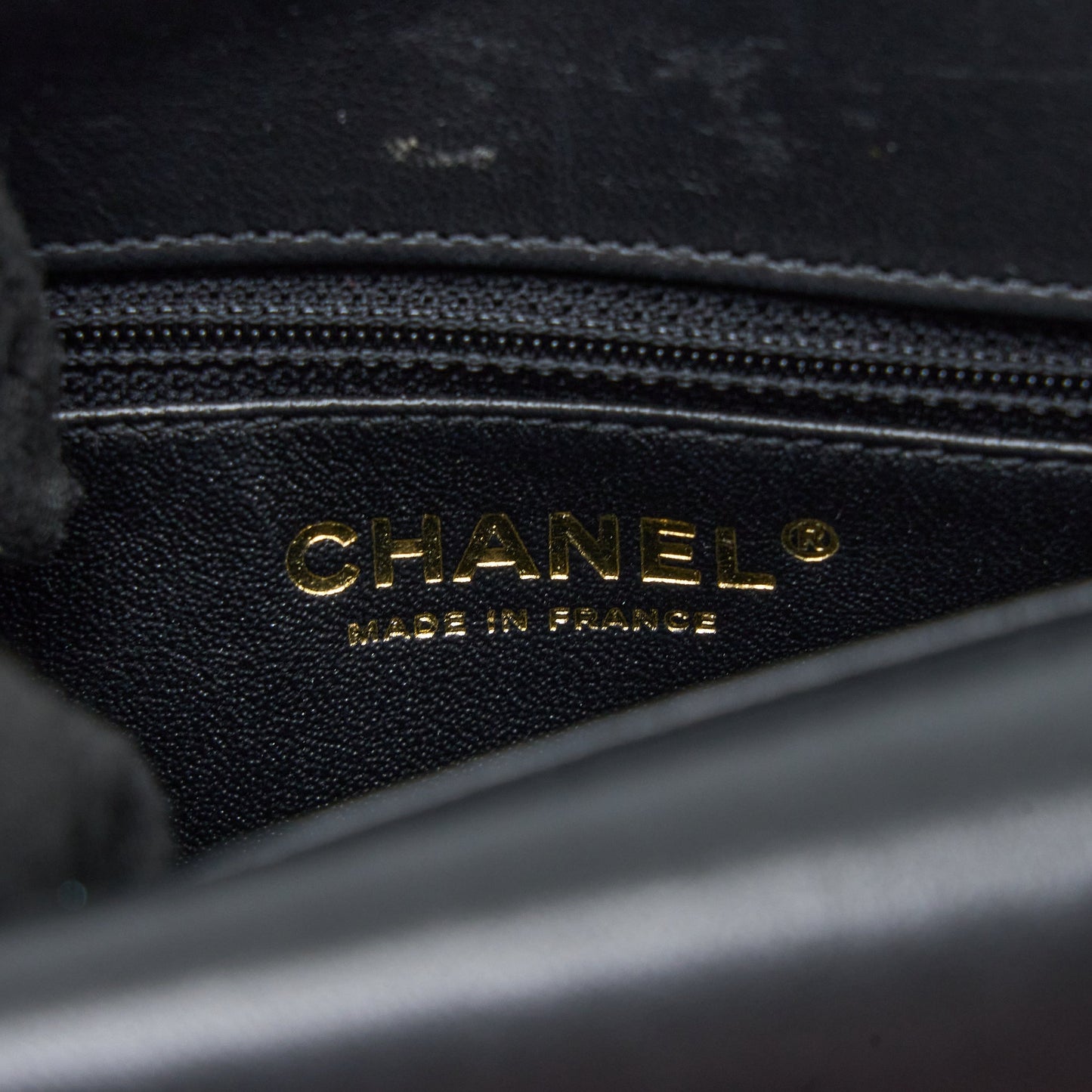 Chanel Small Enamel CC Flap Bag Lambskin Black