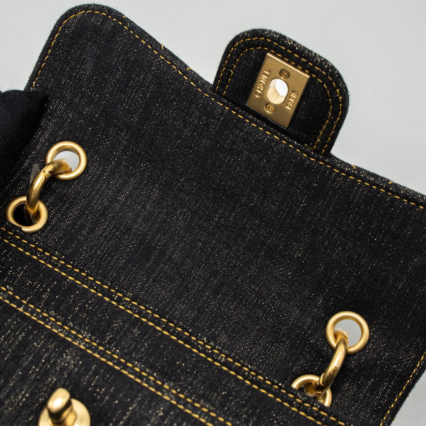 Chanel 23S Flap Bag Denim Dark Blue Brushed  (Microchip)