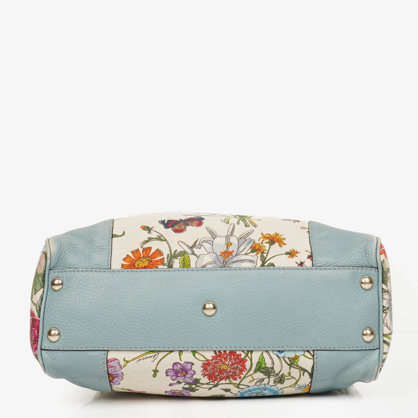Gucci Bamboo Shopper Multicolour Flora Diana Small Tote Bag