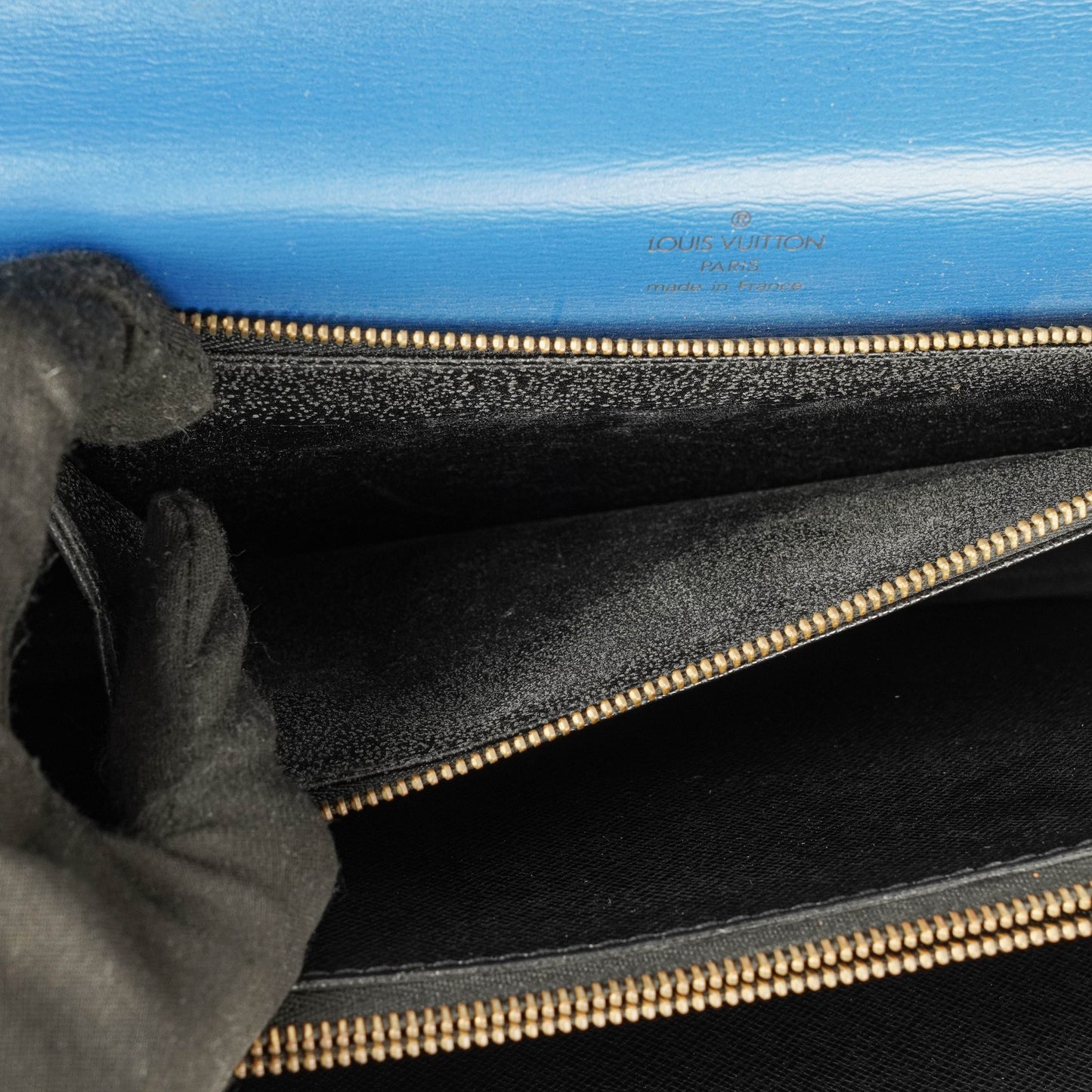 Louis Vuitton Concorde Blue EPI Leather Bag