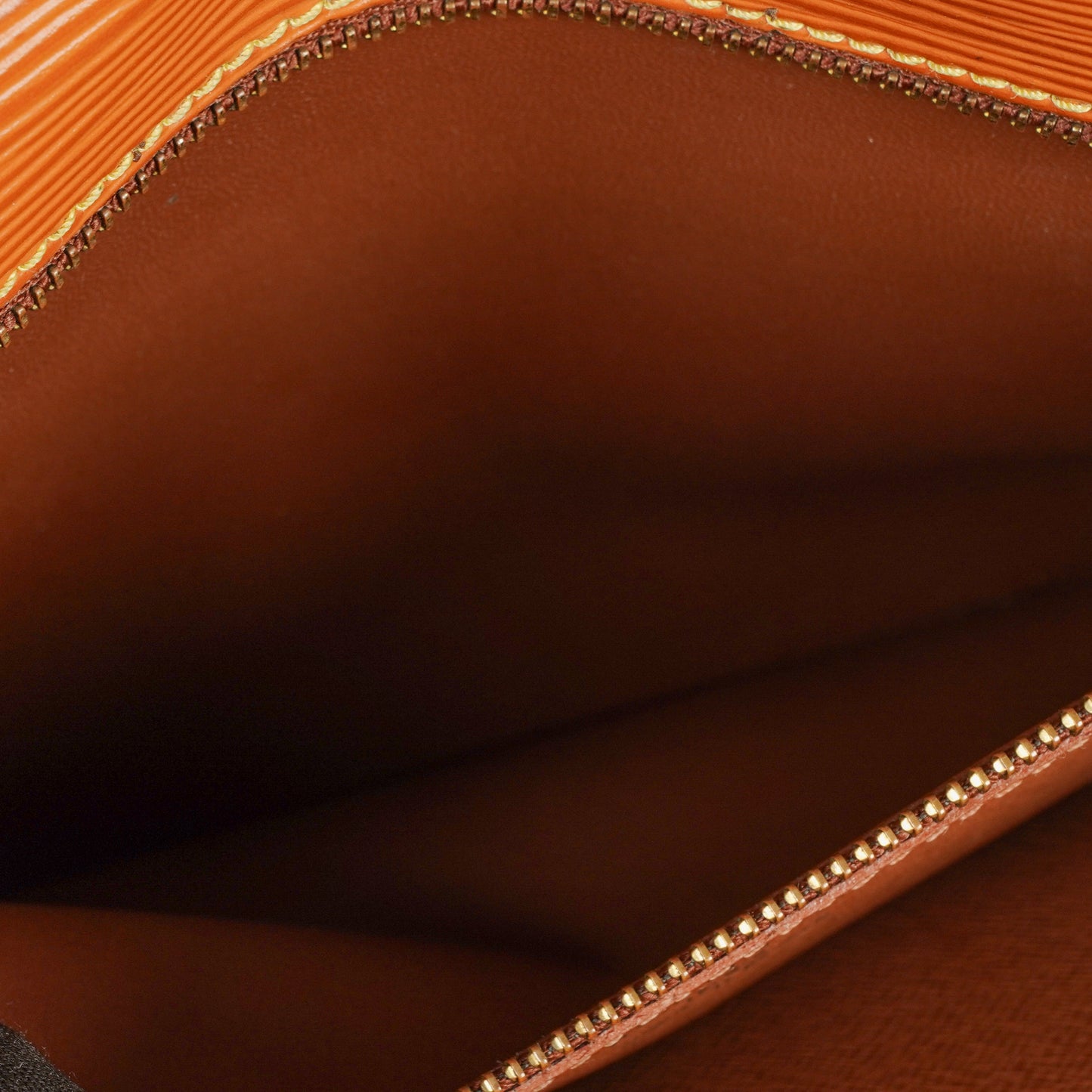 Louis Vuitton Pochette Sellier Dragonne Cognac Epi Clutch