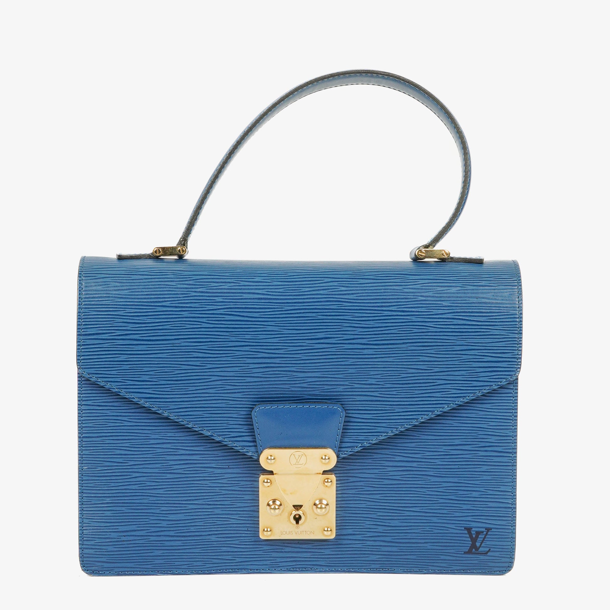 Louis Vuitton Concorde Blue EPI Leather Bag
