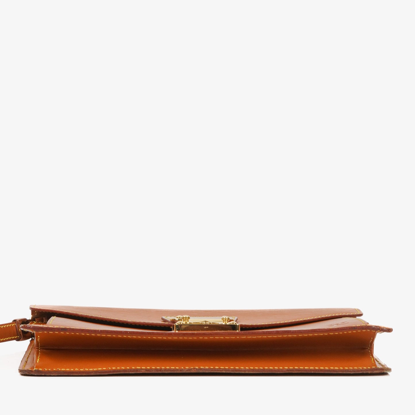 Louis Vuitton Pochette Sellier Dragonne Cognac Epi Clutch