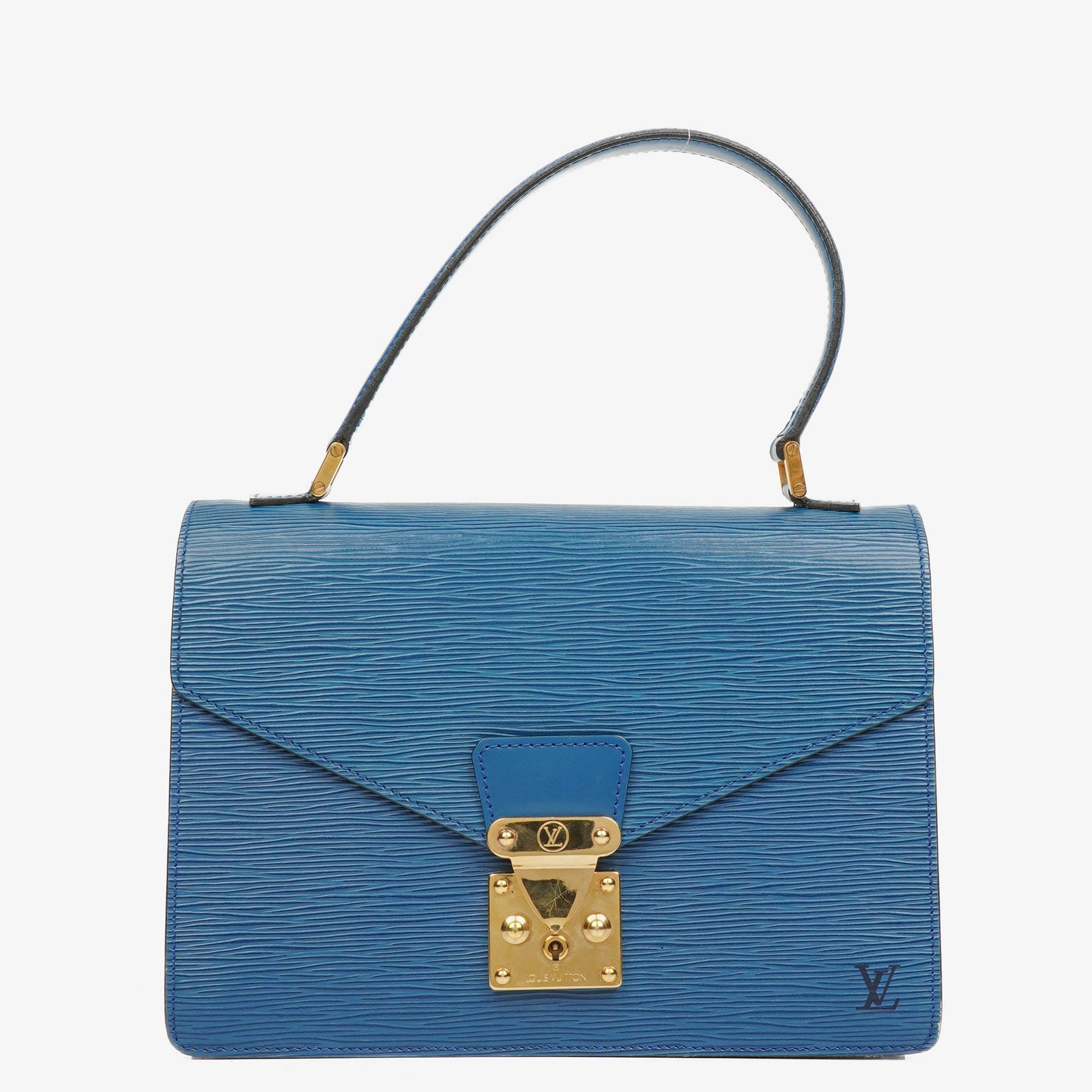 Louis Vuitton Concorde Blue EPI Leather Bag