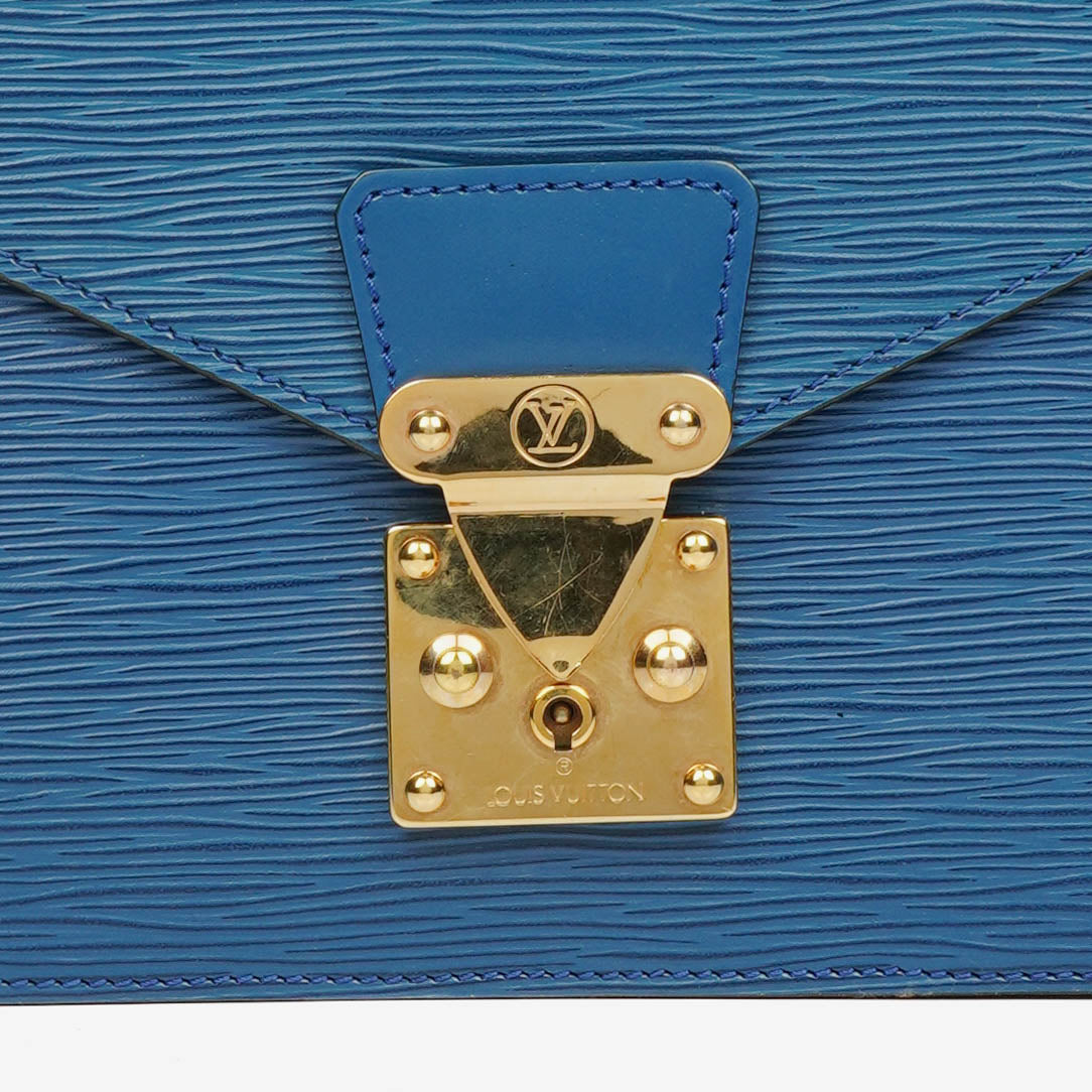Louis Vuitton Concorde Blue EPI Leather Bag