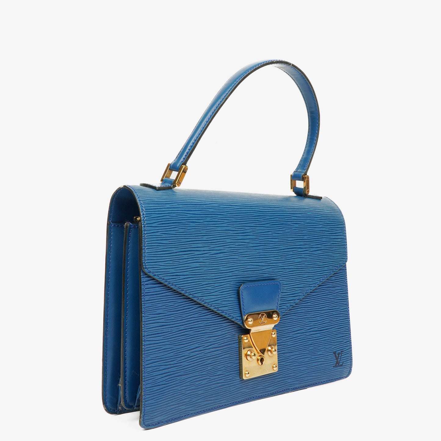 Louis Vuitton Concorde Blue EPI Leather Bag