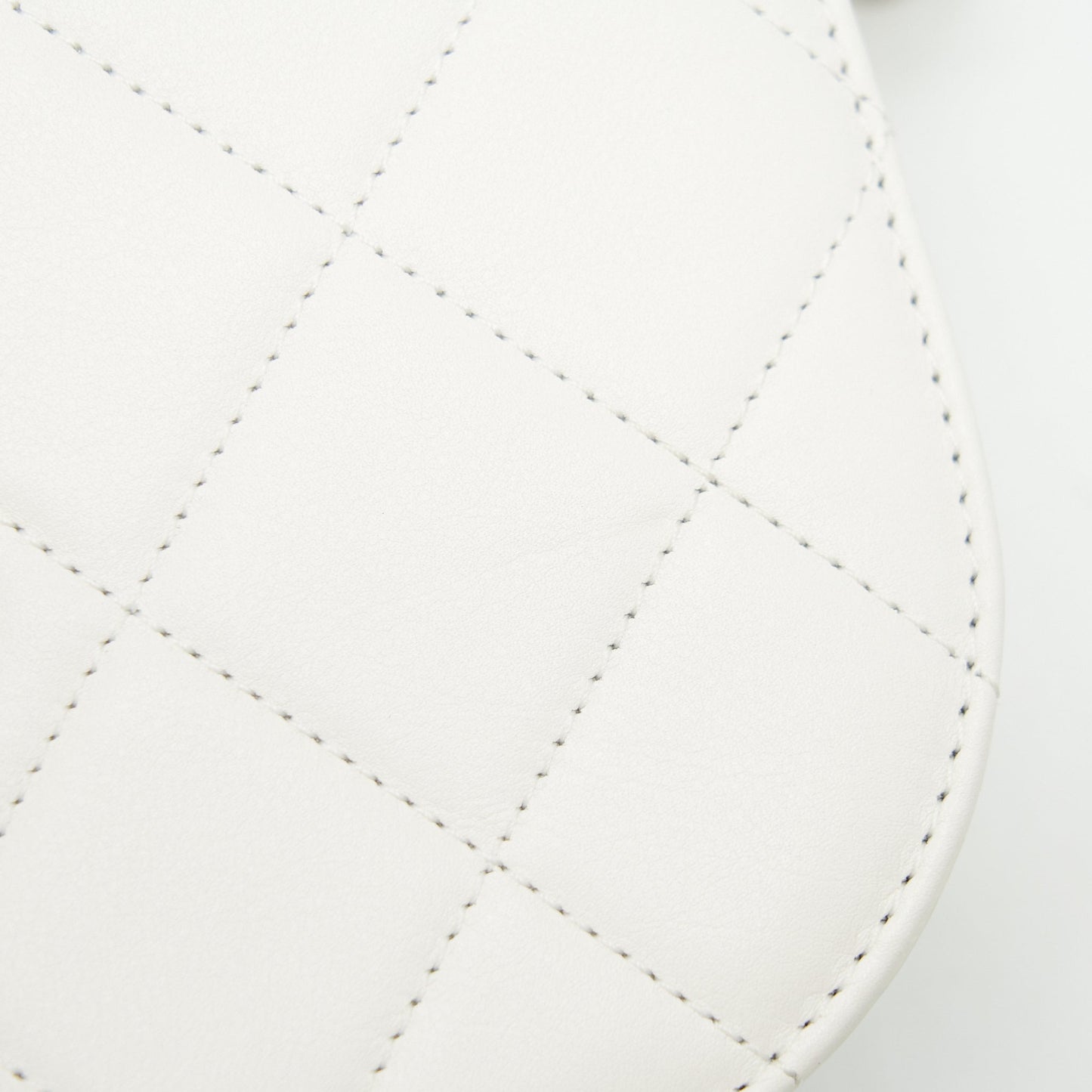 Chanel Seasonal Flap Crossbody Bag Lambskin Cream