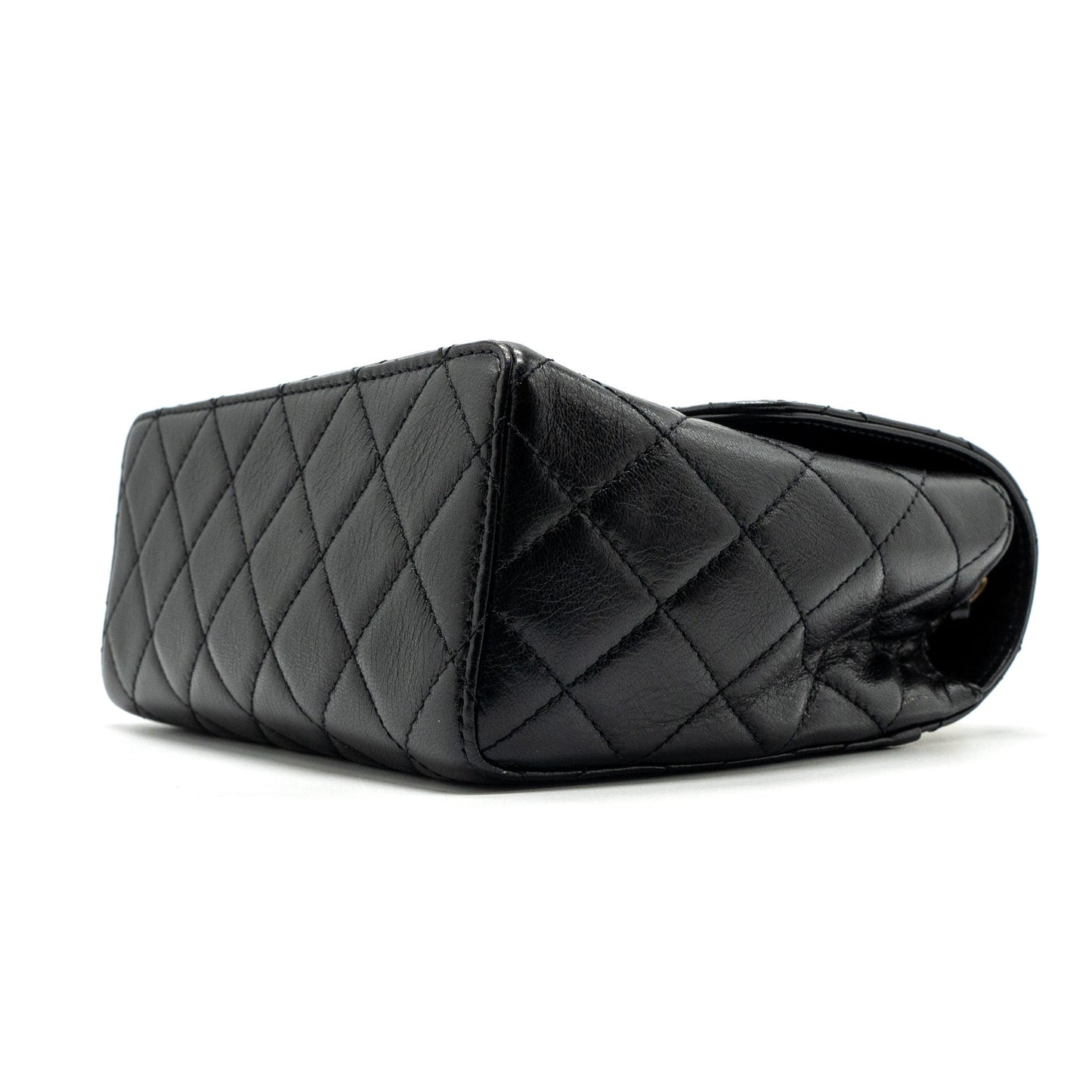 Chanel 22K retro new square large flap bag goatskin black  (microchip)