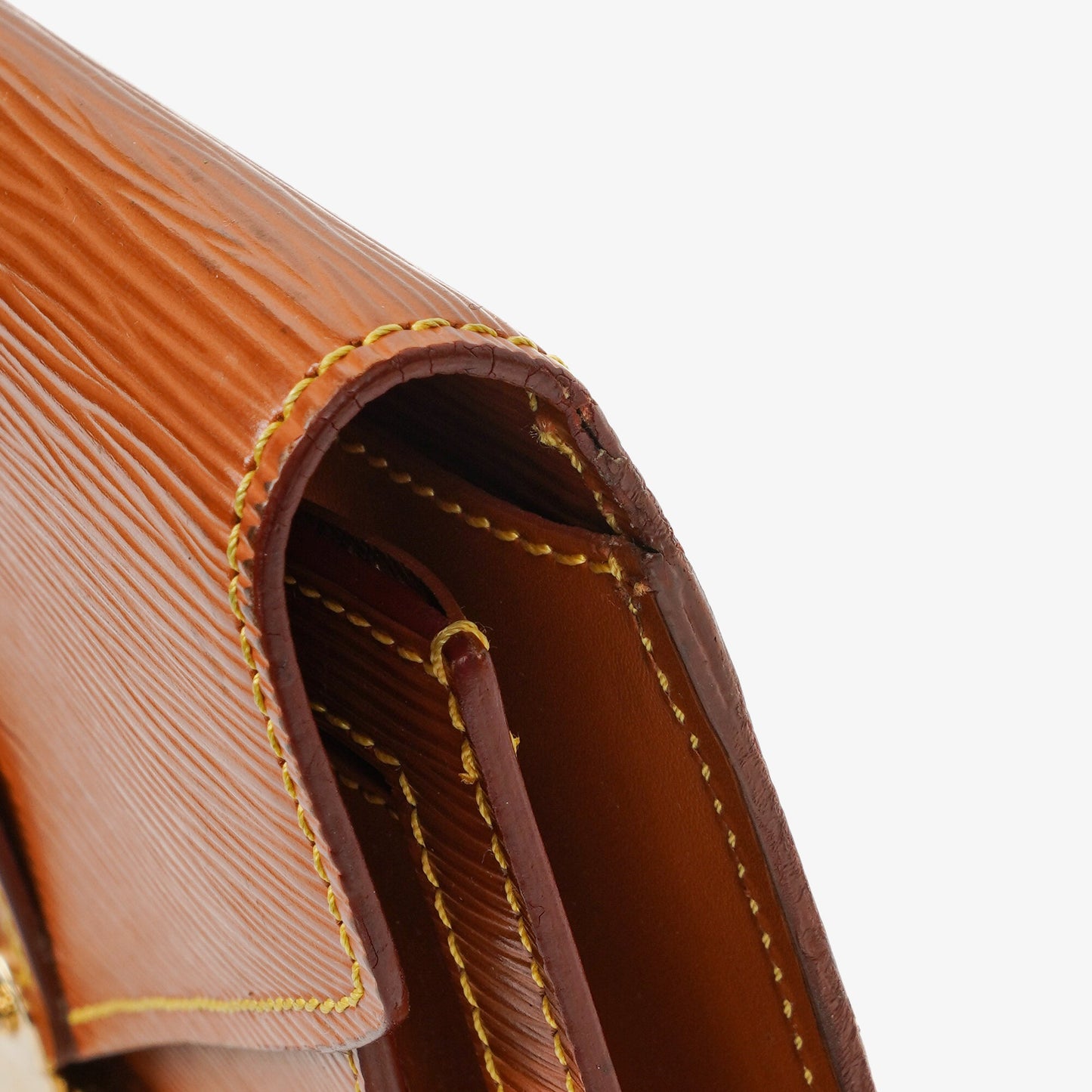 Louis Vuitton Pochette Sellier Dragonne Cognac Epi Clutch