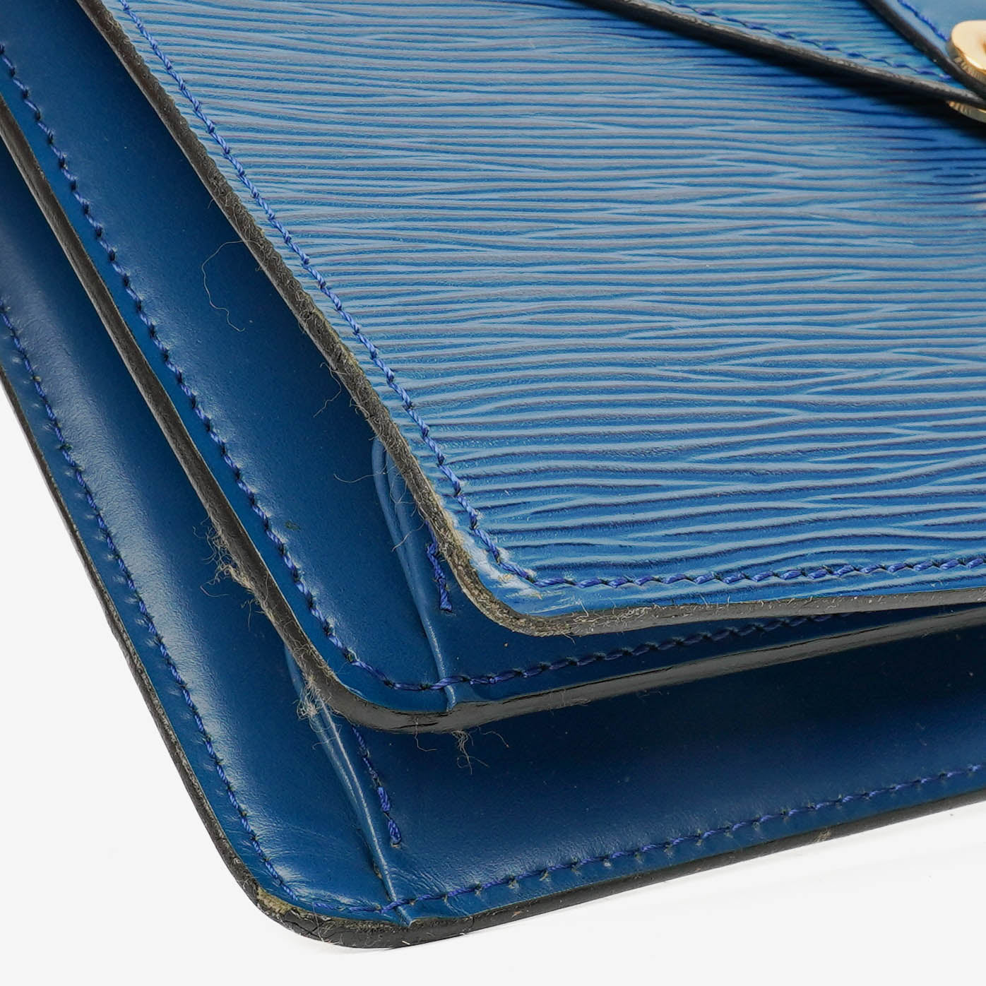 Louis Vuitton Concorde Blue EPI Leather Bag