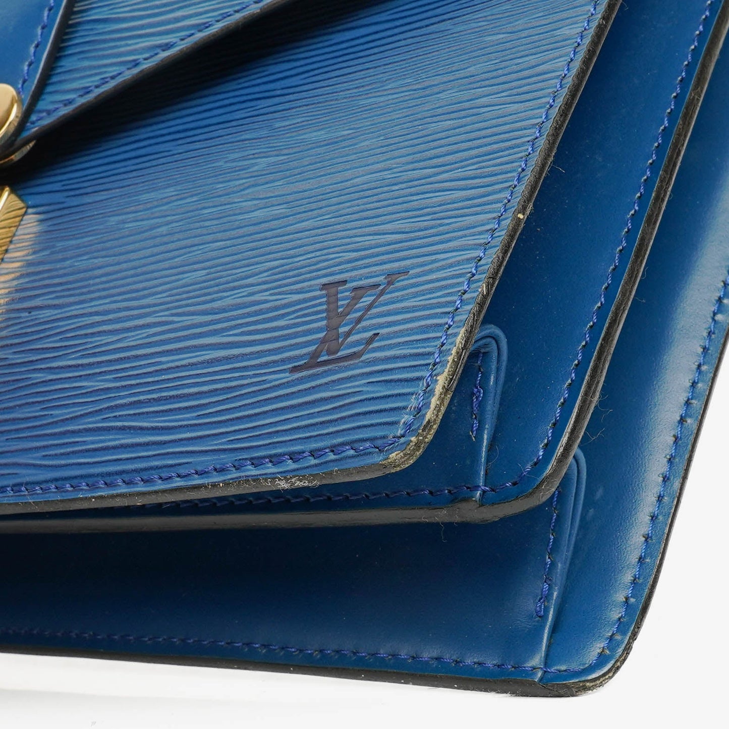 Louis Vuitton Concorde Blue EPI Leather Bag
