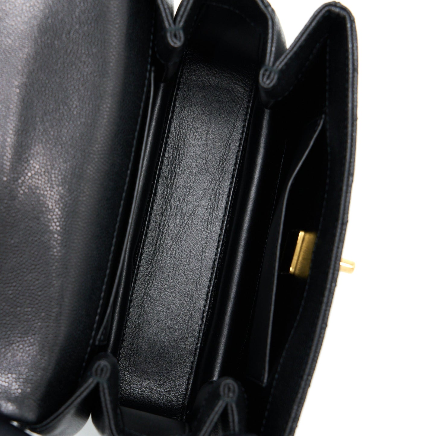Chanel 22K Coco First Flap Bag Grained Calfskin Black (Microchip)