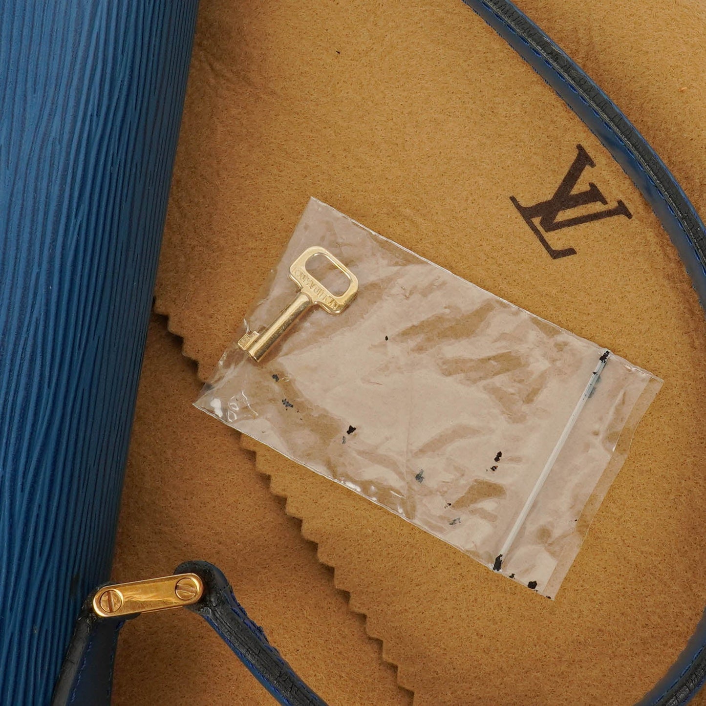 Louis Vuitton Concorde Blue EPI Leather Bag
