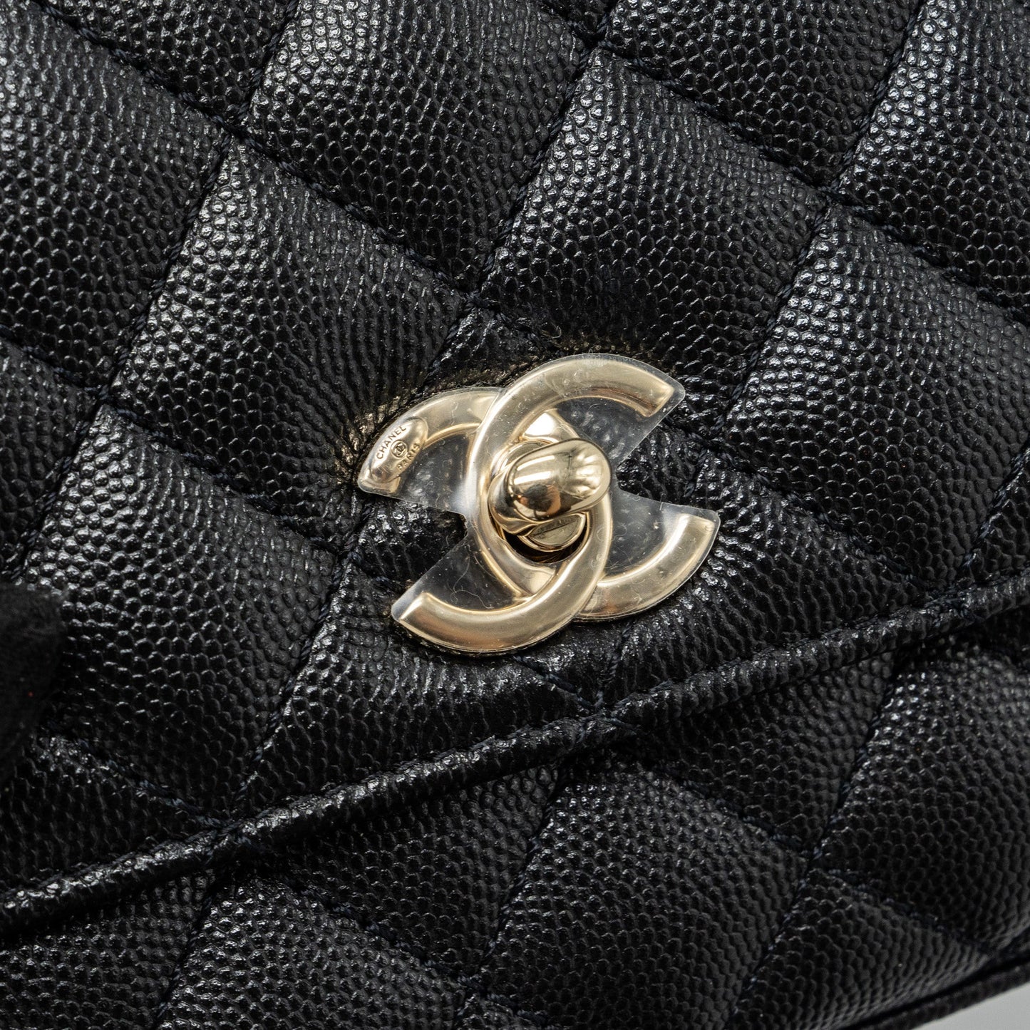 Chanel Coco Handle Extra  Mini Caviar Black L(Microchip)