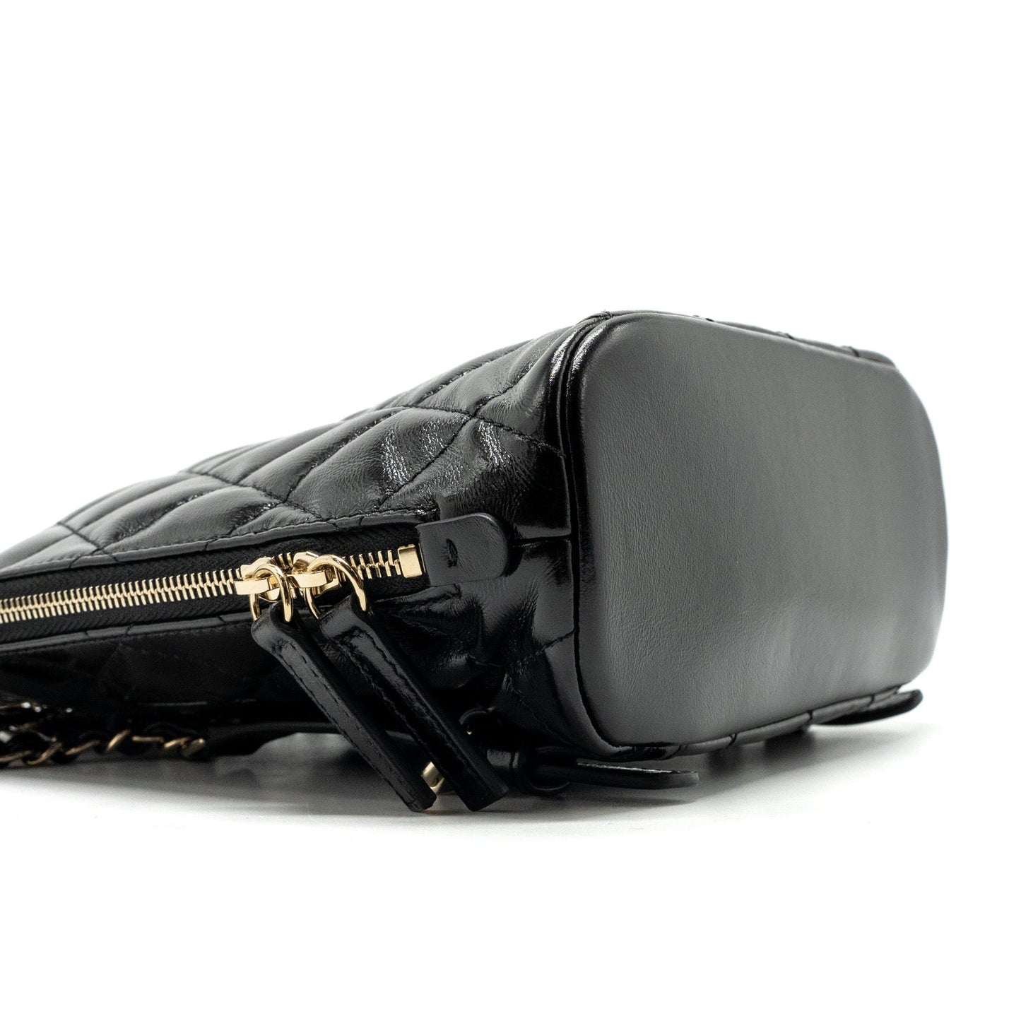 Chanel 22A Backpack Patent Black L (Microchip)