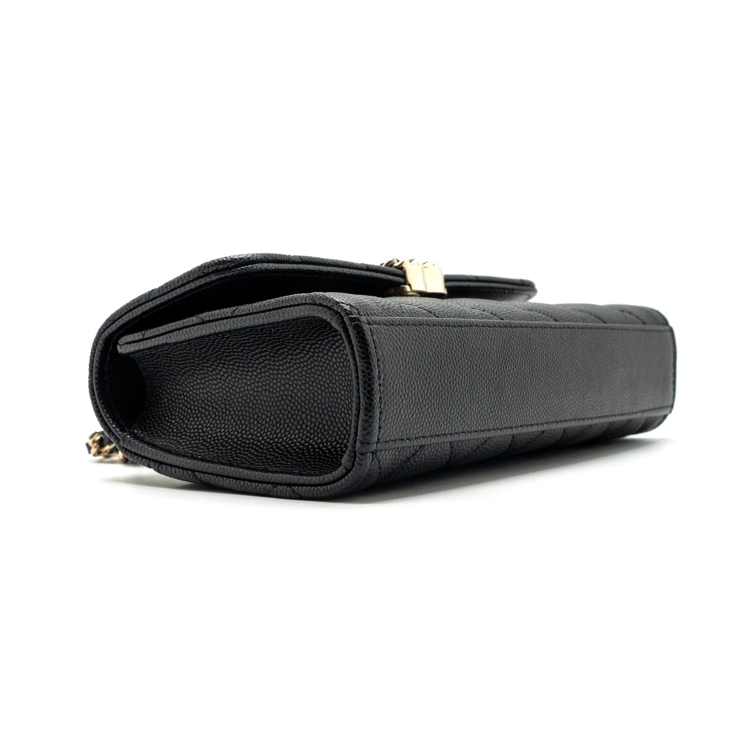 Chanel 23P Top Handle Mini Flap Bag Caviar Black L (Microchip)
