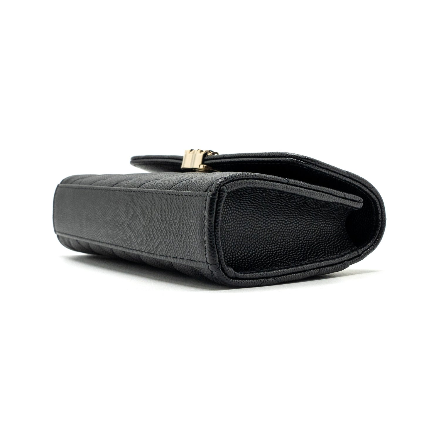 Chanel 23P Top Handle Mini Flap Bag Caviar Black L (Microchip)