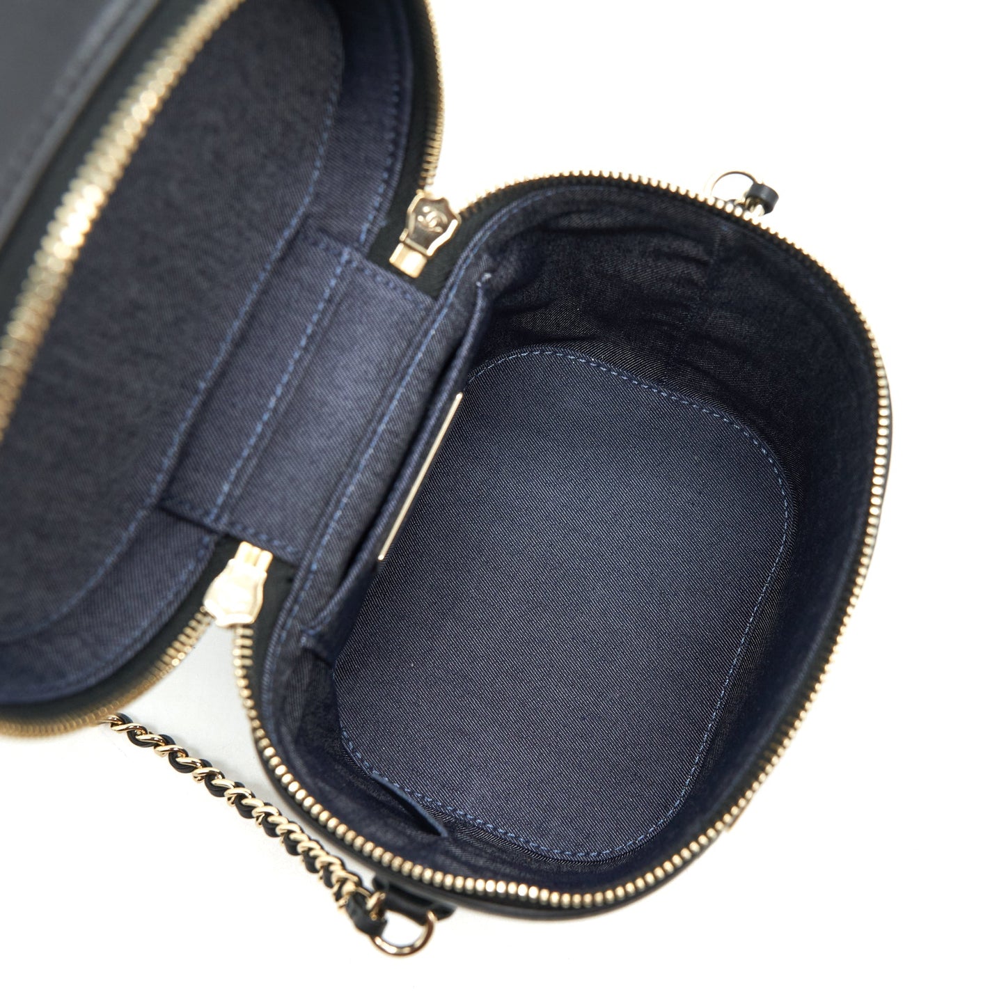 Chanel Vanity Case Lambskin Black L