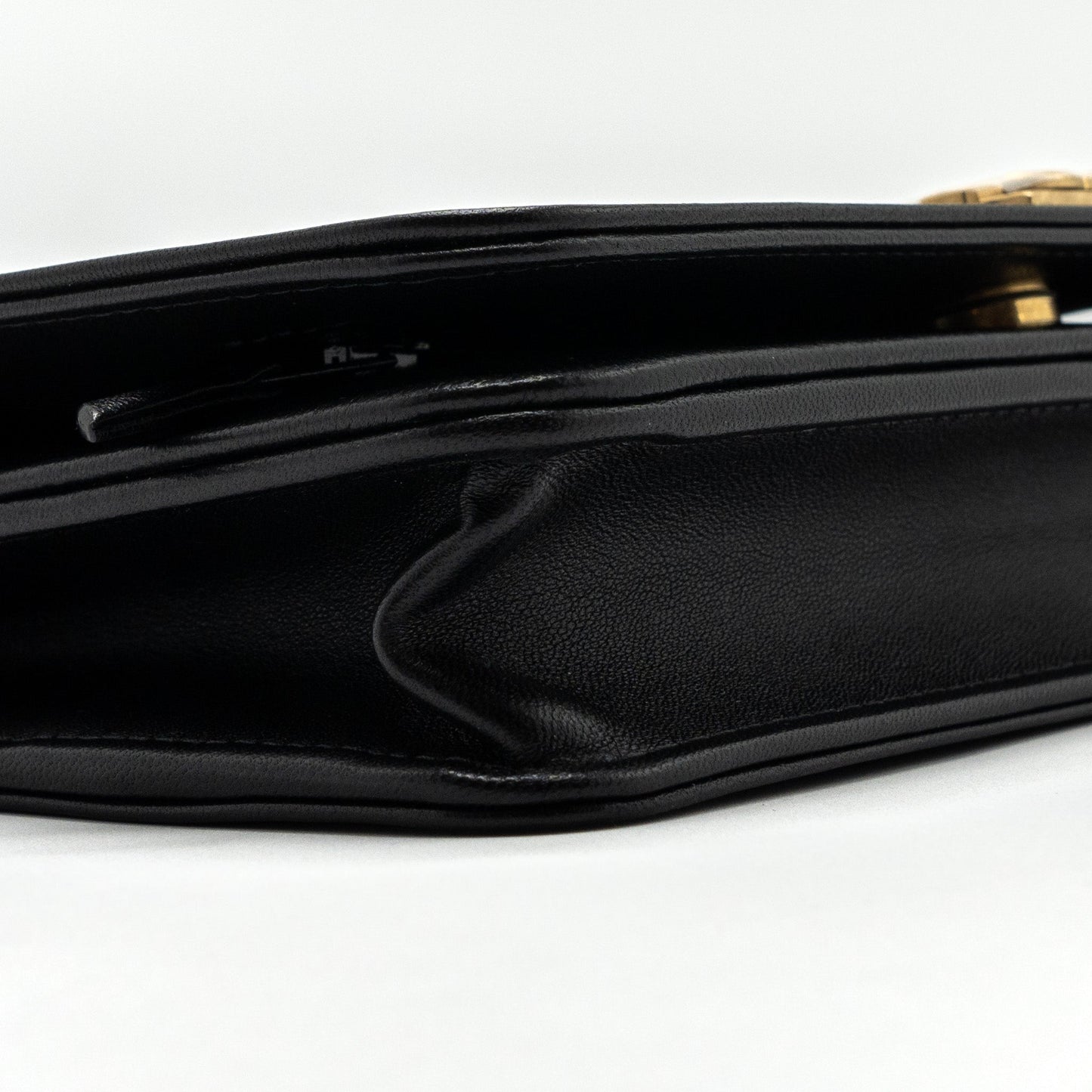 Chanel Boy Wallet On Chain Lambskin Black (Microchip)
