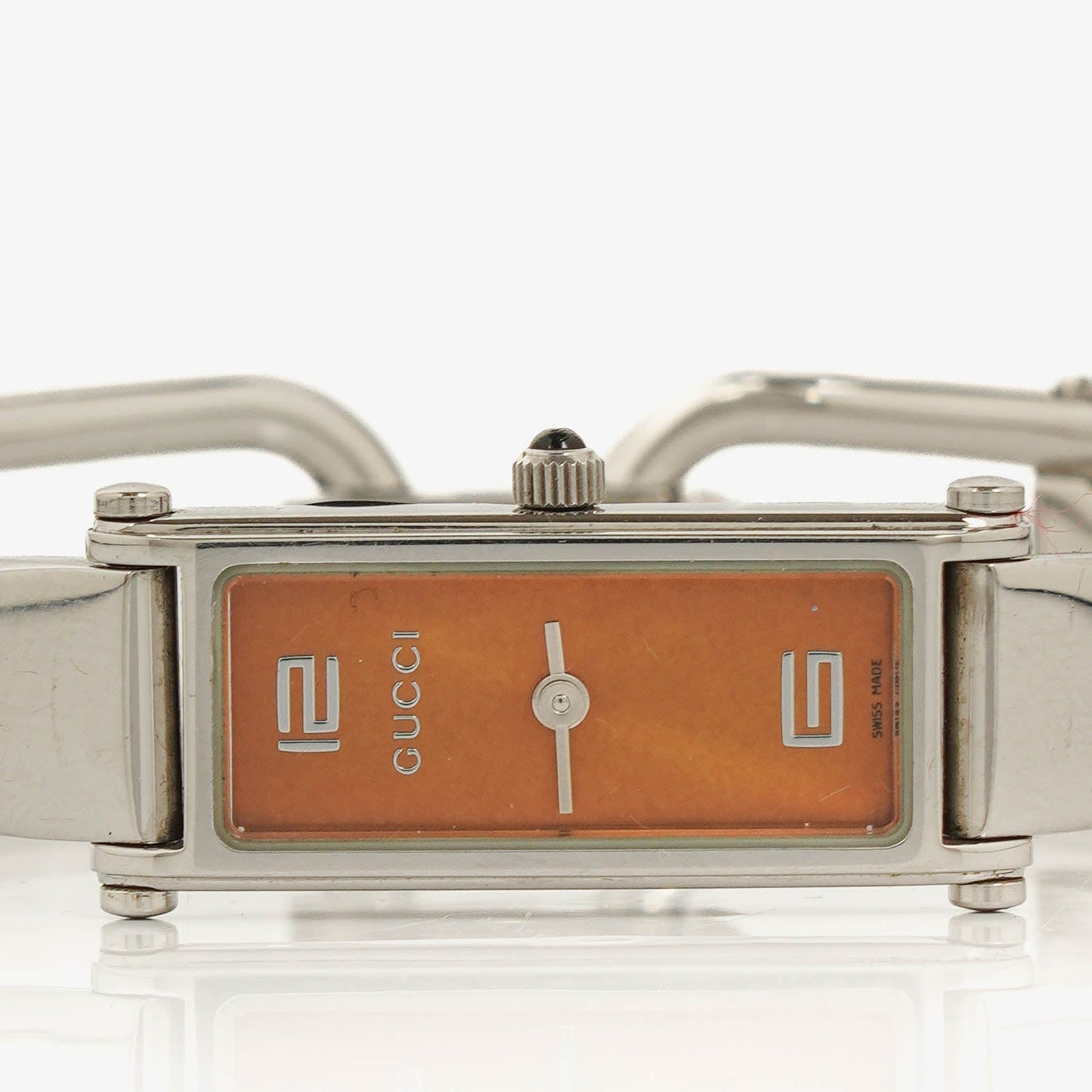 Gucci 1500L Rectangular Stainless Steel Watch