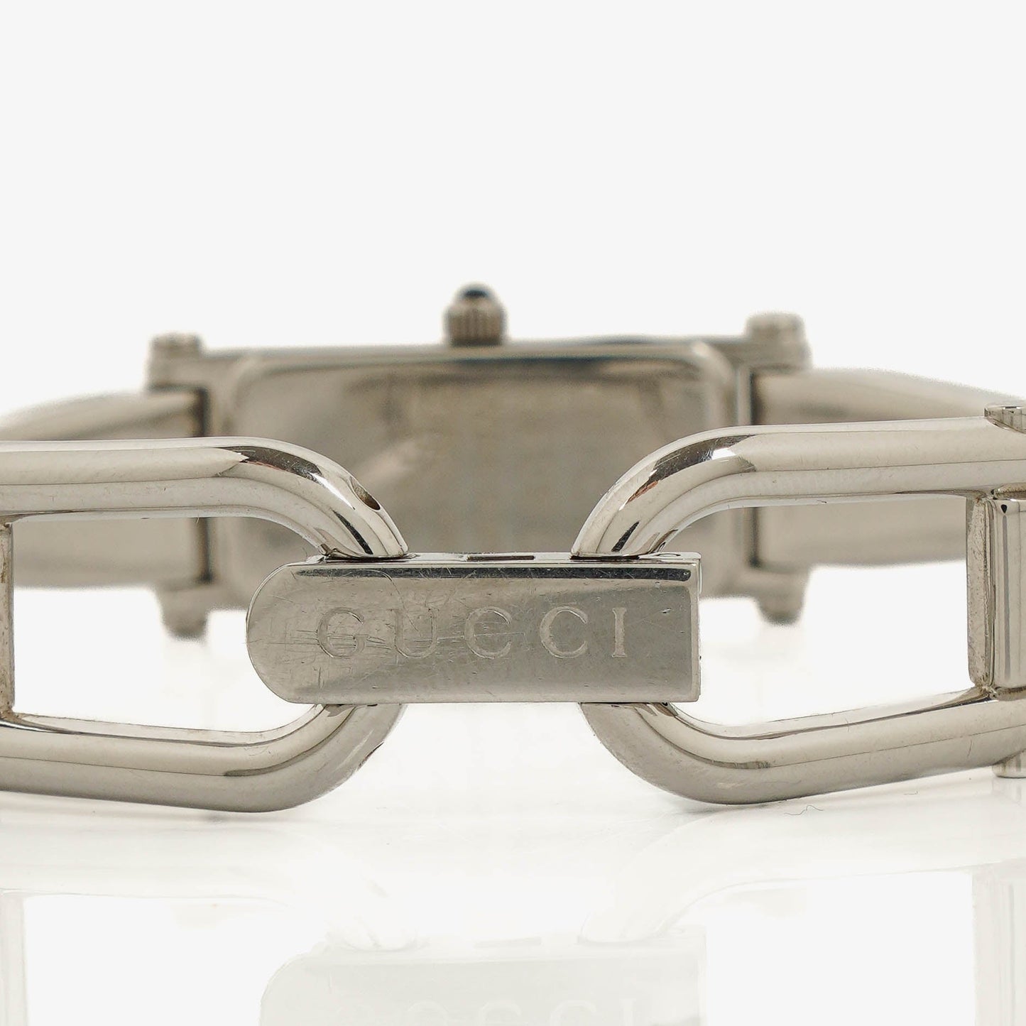 Gucci 1500L Rectangular Stainless Steel Watch