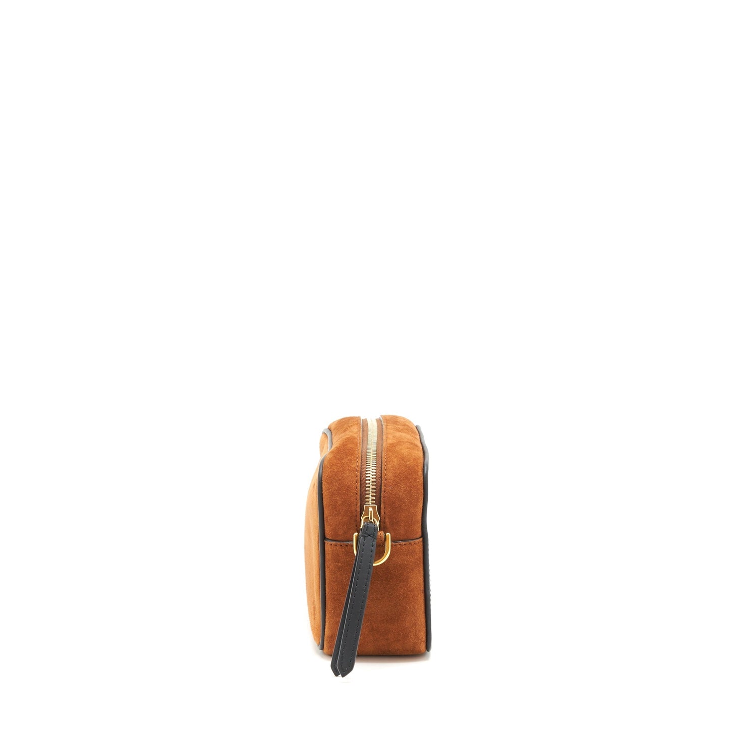 Fendi Camera Crossbody Purse suede leather brown/ black