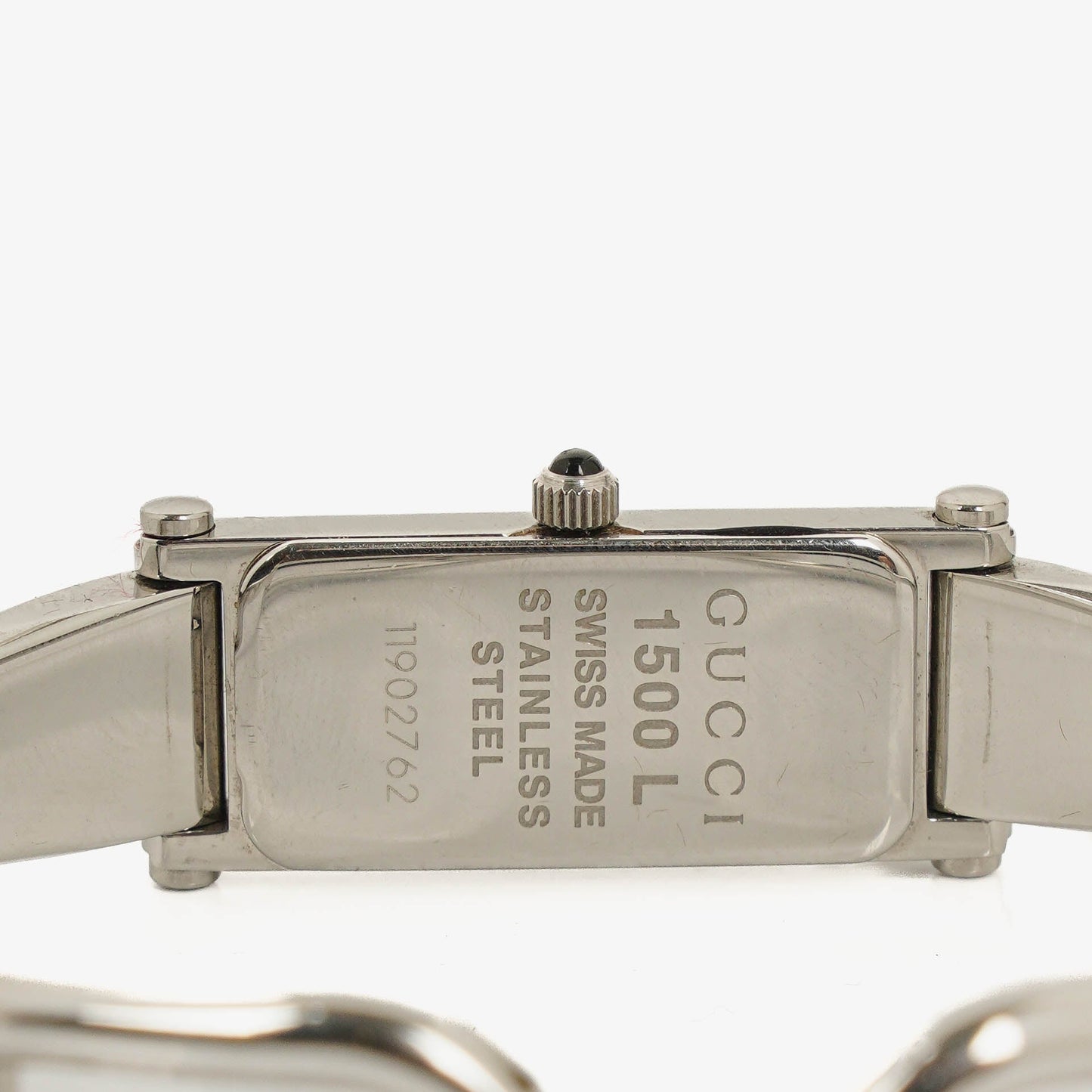 Gucci 1500L Rectangular Stainless Steel Watch