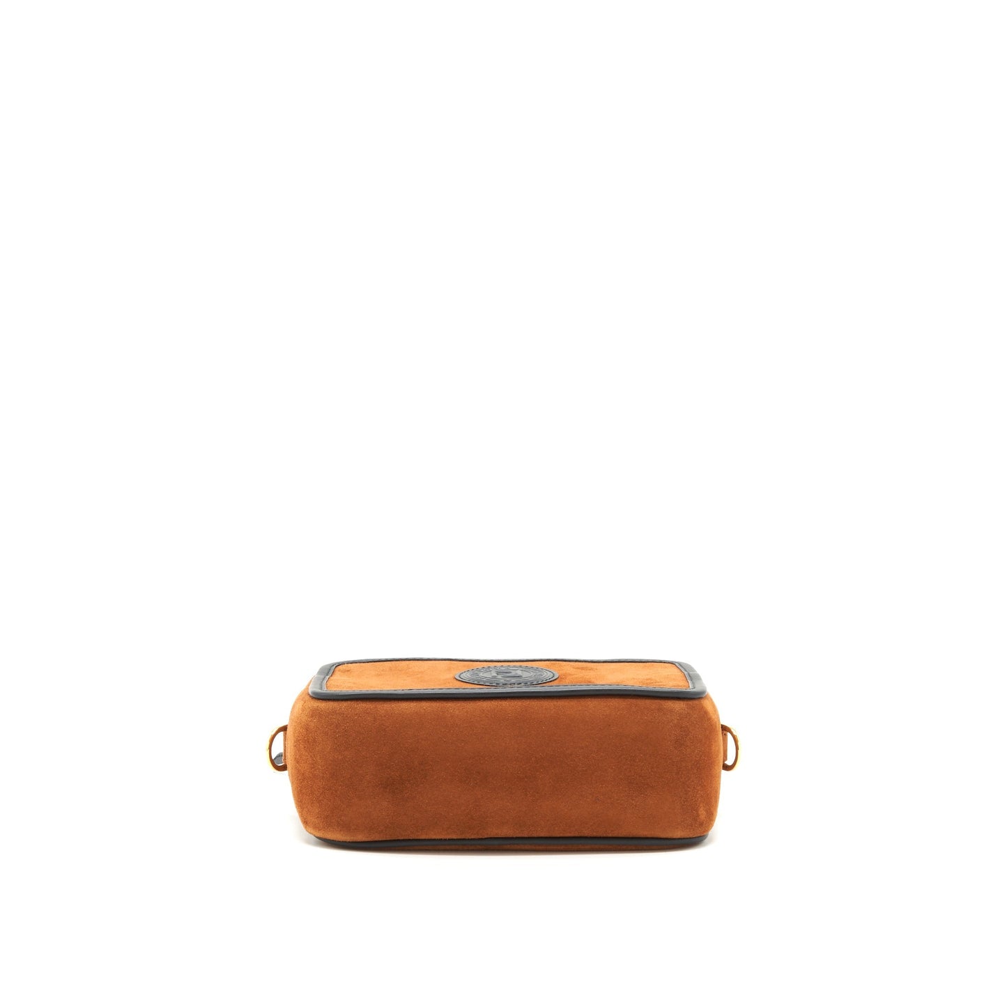 Fendi Camera Crossbody Purse suede leather brown/ black
