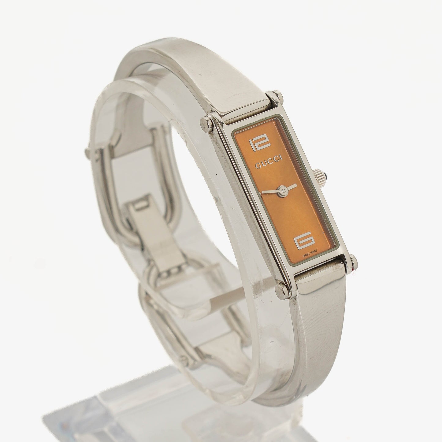 Gucci 1500L Rectangular Stainless Steel Watch