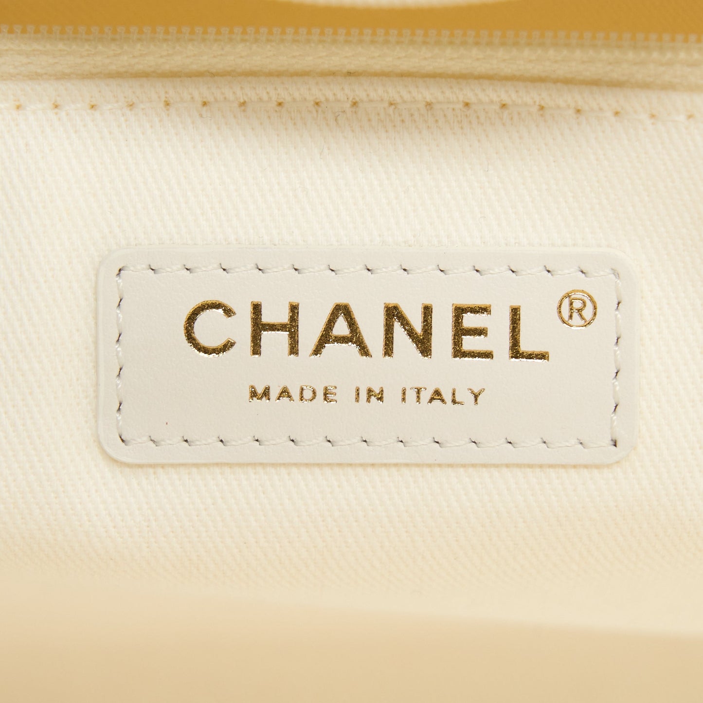 Chanel Deauville Pearl Tote Canvas