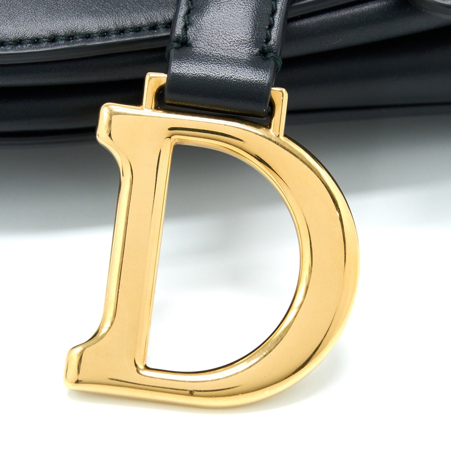 Dior Mini Saddle Purse Calfskin Black